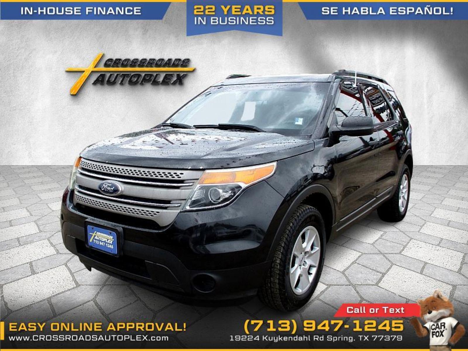 2014 BLACK FORD EXPLORER Base FWD (1FM5K7B81EG) with an 3.5L V6 DOHC 24V engine, 6-SPEED AUTOMATIC transmission, located at 19224 Kuykendahl Rd, Spring, TX, 77379, (713) 947-1245, 30.049259, -95.491402 - Built to encourage your family's adventurous nature, this EXPLRER features bold looks and seating to 7 ESCAPE. Has all available power options and is a tight smooth ride with like new tires. We offer in house financing in addition to a variety of finance options to cater to your specific needs. Our - Photo #6