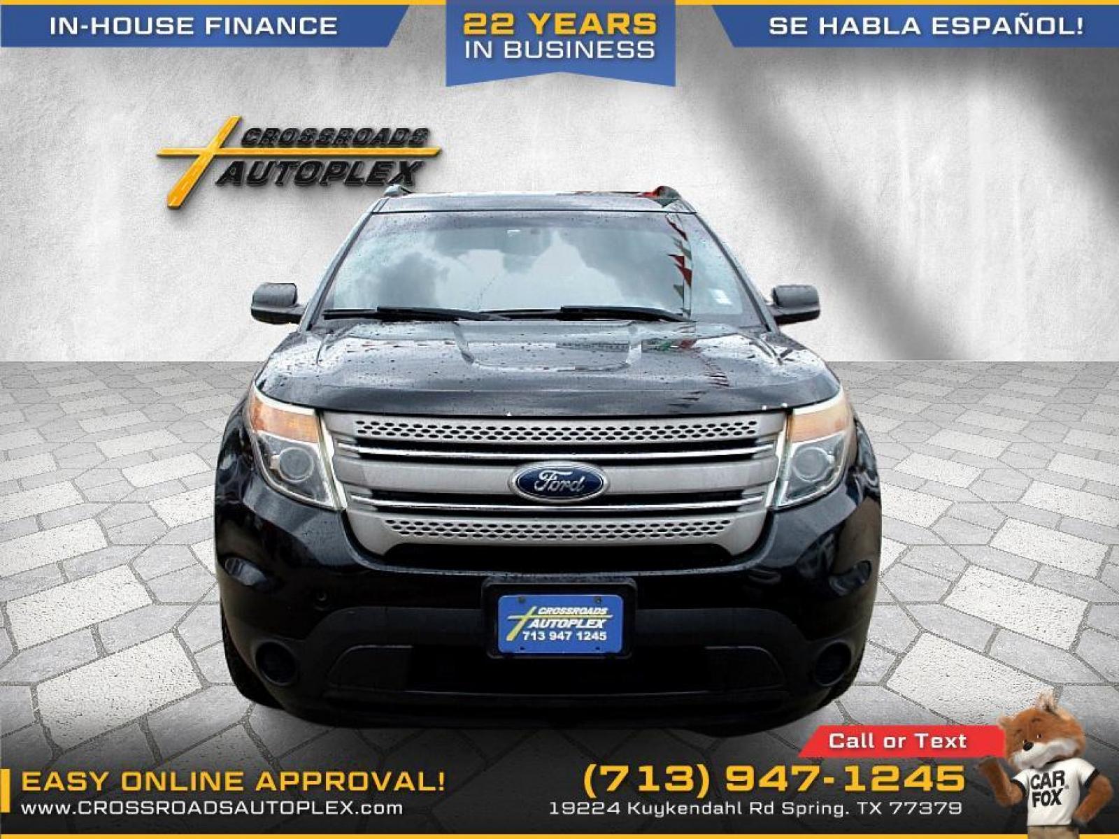 2014 BLACK FORD EXPLORER Base FWD (1FM5K7B81EG) with an 3.5L V6 DOHC 24V engine, 6-SPEED AUTOMATIC transmission, located at 19224 Kuykendahl Rd, Spring, TX, 77379, (713) 947-1245, 30.049259, -95.491402 - Built to encourage your family's adventurous nature, this EXPLRER features bold looks and seating to 7 ESCAPE. Has all available power options and is a tight smooth ride with like new tires. We offer in house financing in addition to a variety of finance options to cater to your specific needs. Our - Photo #7