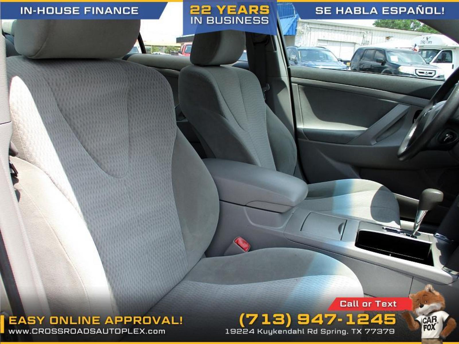 2010 SILVER TOYOTA CAMRY LE 6-Spd AT (4T1BF3EK3AU) with an 2.5L L4 DOHC 16V engine, 6-SPEED AUTOMATIC transmission, located at 19224 Kuykendahl Rd, Spring, TX, 77379, (713) 947-1245, 30.049259, -95.491402 - We offer in house financing in addition to a variety of finance options to cater to your specific needs. Our friendly sales professionals are standing by, ready to help you drive out today. Come see the difference here at Crossroads Autoplex, where we treat everyone like family. Call today at 713-94 - Photo #11