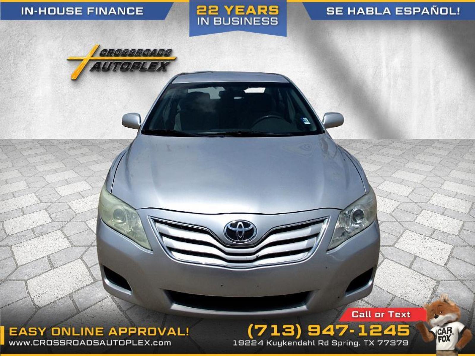 2010 SILVER TOYOTA CAMRY LE 6-Spd AT (4T1BF3EK3AU) with an 2.5L L4 DOHC 16V engine, 6-SPEED AUTOMATIC transmission, located at 19224 Kuykendahl Rd, Spring, TX, 77379, (713) 947-1245, 30.049259, -95.491402 - We offer in house financing in addition to a variety of finance options to cater to your specific needs. Our friendly sales professionals are standing by, ready to help you drive out today. Come see the difference here at Crossroads Autoplex, where we treat everyone like family. Call today at 713-94 - Photo #7