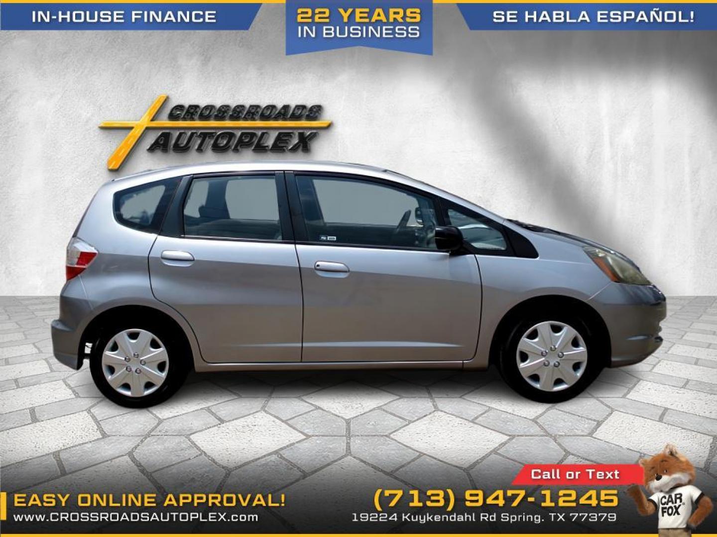 2010 SILVER /GRAY HONDA FIT 5-Speed AT (JHMGE8H24AS) with an 1.5L L4 SOHC 16V engine, AUTOMATIC transmission, located at 19224 Kuykendahl Rd, Spring, TX, 77379, (713) 947-1245, 30.049259, -95.491402 - used car loans/financing to South Houston TX, Pasadena TX, Galena Park TX, Jacinto City TX, Deer Park TX, Pearland TX, Cloverleaf TX, Friendswood TX, Houston TX, Channelview TX, Webster TX, West University Place TX, La Porte TX, League City TX, Bellaire TX & Seabrook TX. - Photo#1