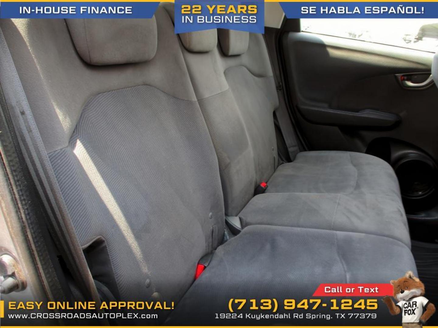 2010 SILVER /GRAY HONDA FIT 5-Speed AT (JHMGE8H24AS) with an 1.5L L4 SOHC 16V engine, AUTOMATIC transmission, located at 19224 Kuykendahl Rd, Spring, TX, 77379, (713) 947-1245, 30.049259, -95.491402 - used car loans/financing to South Houston TX, Pasadena TX, Galena Park TX, Jacinto City TX, Deer Park TX, Pearland TX, Cloverleaf TX, Friendswood TX, Houston TX, Channelview TX, Webster TX, West University Place TX, La Porte TX, League City TX, Bellaire TX & Seabrook TX. - Photo#9