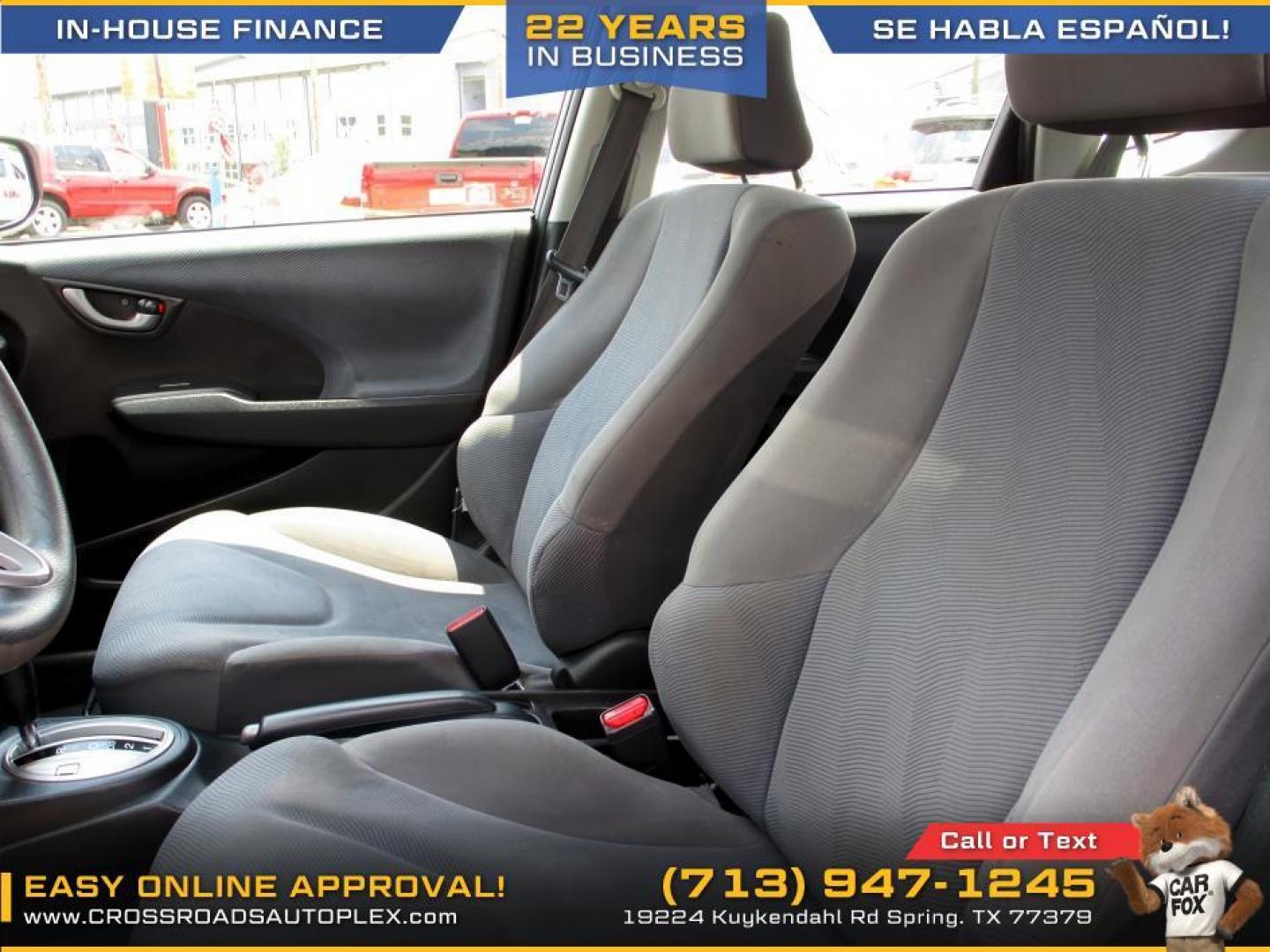 2010 SILVER /GRAY HONDA FIT 5-Speed AT (JHMGE8H24AS) with an 1.5L L4 SOHC 16V engine, AUTOMATIC transmission, located at 19224 Kuykendahl Rd, Spring, TX, 77379, (713) 947-1245, 30.049259, -95.491402 - used car loans/financing to South Houston TX, Pasadena TX, Galena Park TX, Jacinto City TX, Deer Park TX, Pearland TX, Cloverleaf TX, Friendswood TX, Houston TX, Channelview TX, Webster TX, West University Place TX, La Porte TX, League City TX, Bellaire TX & Seabrook TX. - Photo#12