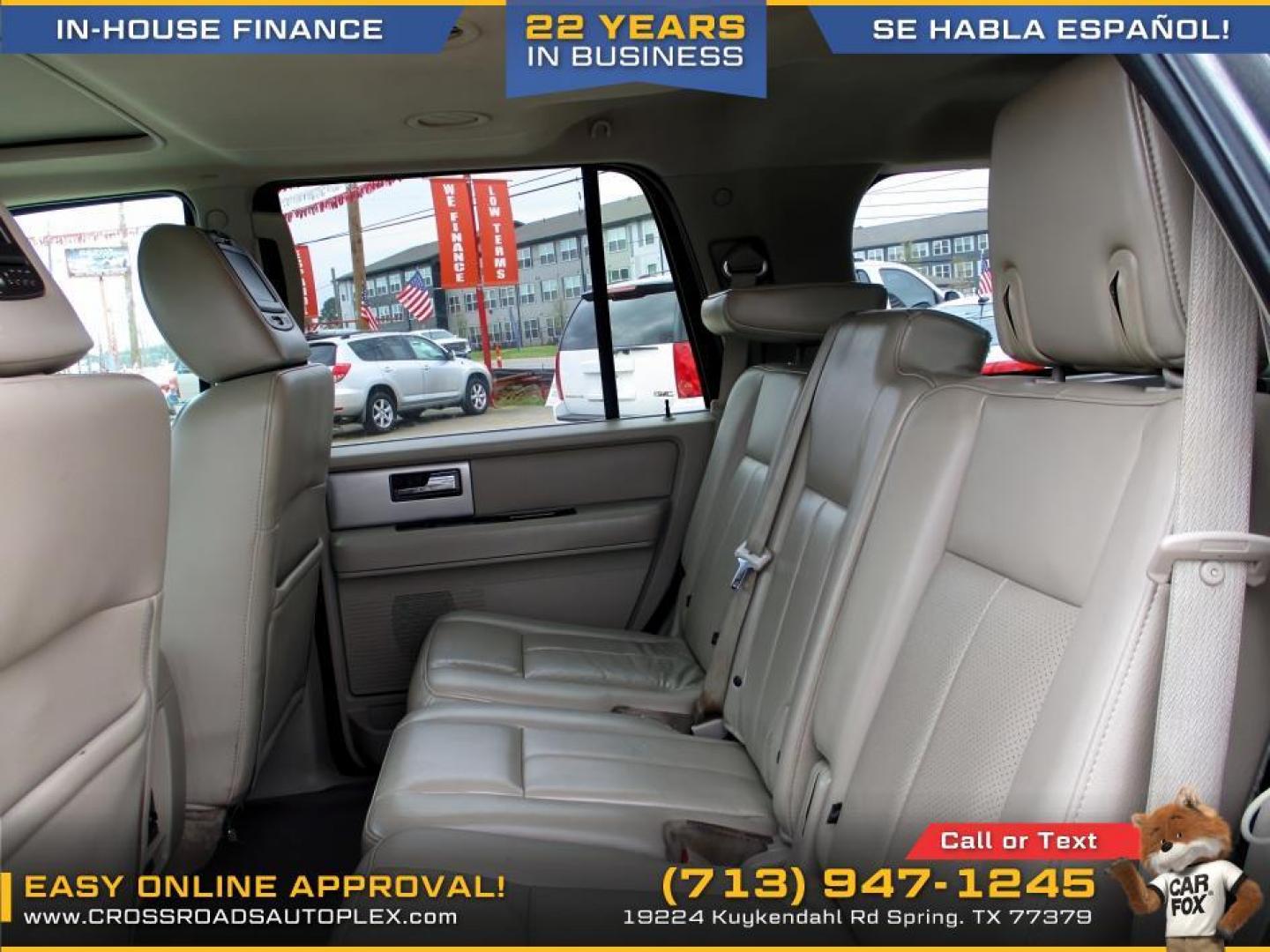 2013 BLACK /TAN FORD EXPEDITION Limited 2WD (1FMJU1K56DE) with an 5.4L V8 SOHC 16V FFV engine, 6-SPEED AUTOMATIC transmission, located at 19224 Kuykendahl Rd, Spring, TX, 77379, (713) 947-1245, 30.049259, -95.491402 - Photo#8
