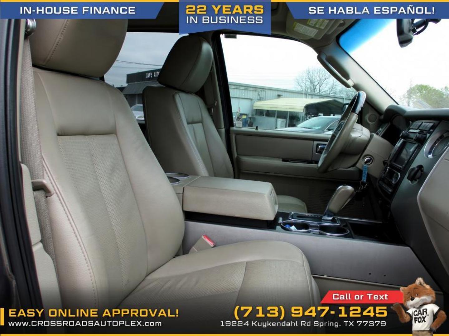 2013 BLACK /TAN FORD EXPEDITION Limited 2WD (1FMJU1K56DE) with an 5.4L V8 SOHC 16V FFV engine, 6-SPEED AUTOMATIC transmission, located at 19224 Kuykendahl Rd, Spring, TX, 77379, (713) 947-1245, 30.049259, -95.491402 - Photo#12