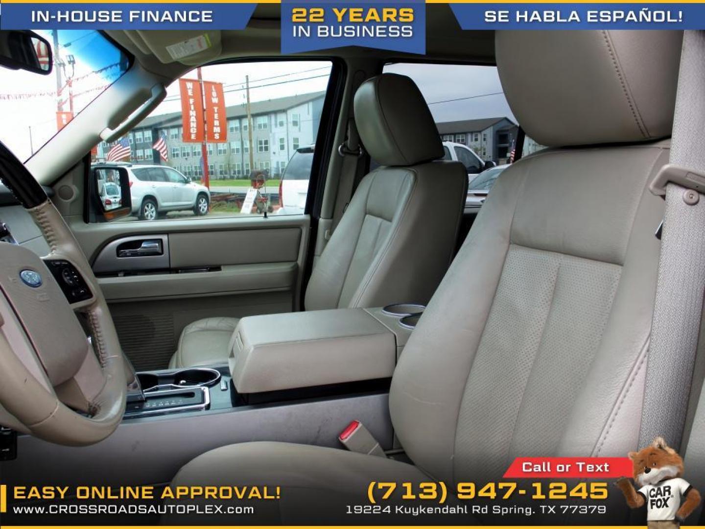 2013 BLACK /TAN FORD EXPEDITION Limited 2WD (1FMJU1K56DE) with an 5.4L V8 SOHC 16V FFV engine, 6-SPEED AUTOMATIC transmission, located at 19224 Kuykendahl Rd, Spring, TX, 77379, (713) 947-1245, 30.049259, -95.491402 - Photo#13