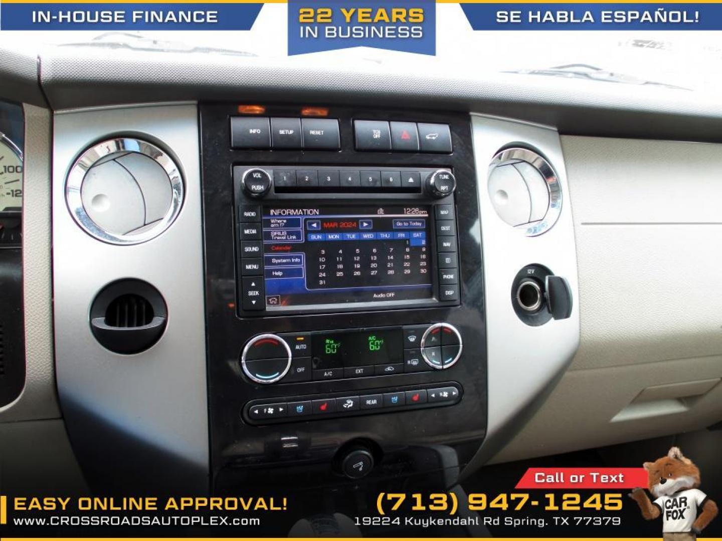 2013 BLACK /TAN FORD EXPEDITION Limited 2WD (1FMJU1K56DE) with an 5.4L V8 SOHC 16V FFV engine, 6-SPEED AUTOMATIC transmission, located at 19224 Kuykendahl Rd, Spring, TX, 77379, (713) 947-1245, 30.049259, -95.491402 - Photo#15