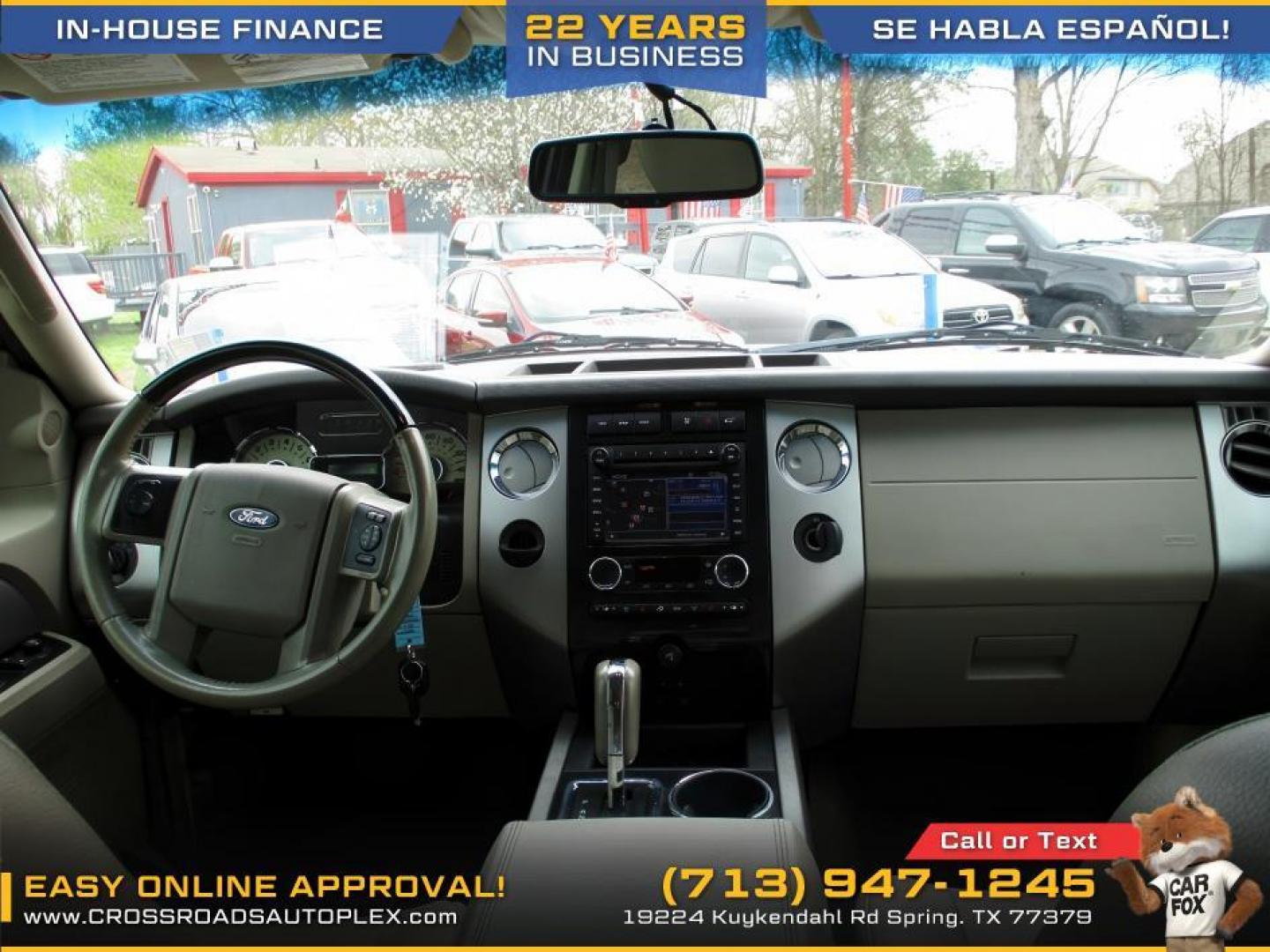 2013 BLACK /TAN FORD EXPEDITION Limited 2WD (1FMJU1K56DE) with an 5.4L V8 SOHC 16V FFV engine, 6-SPEED AUTOMATIC transmission, located at 19224 Kuykendahl Rd, Spring, TX, 77379, (713) 947-1245, 30.049259, -95.491402 - Photo#11