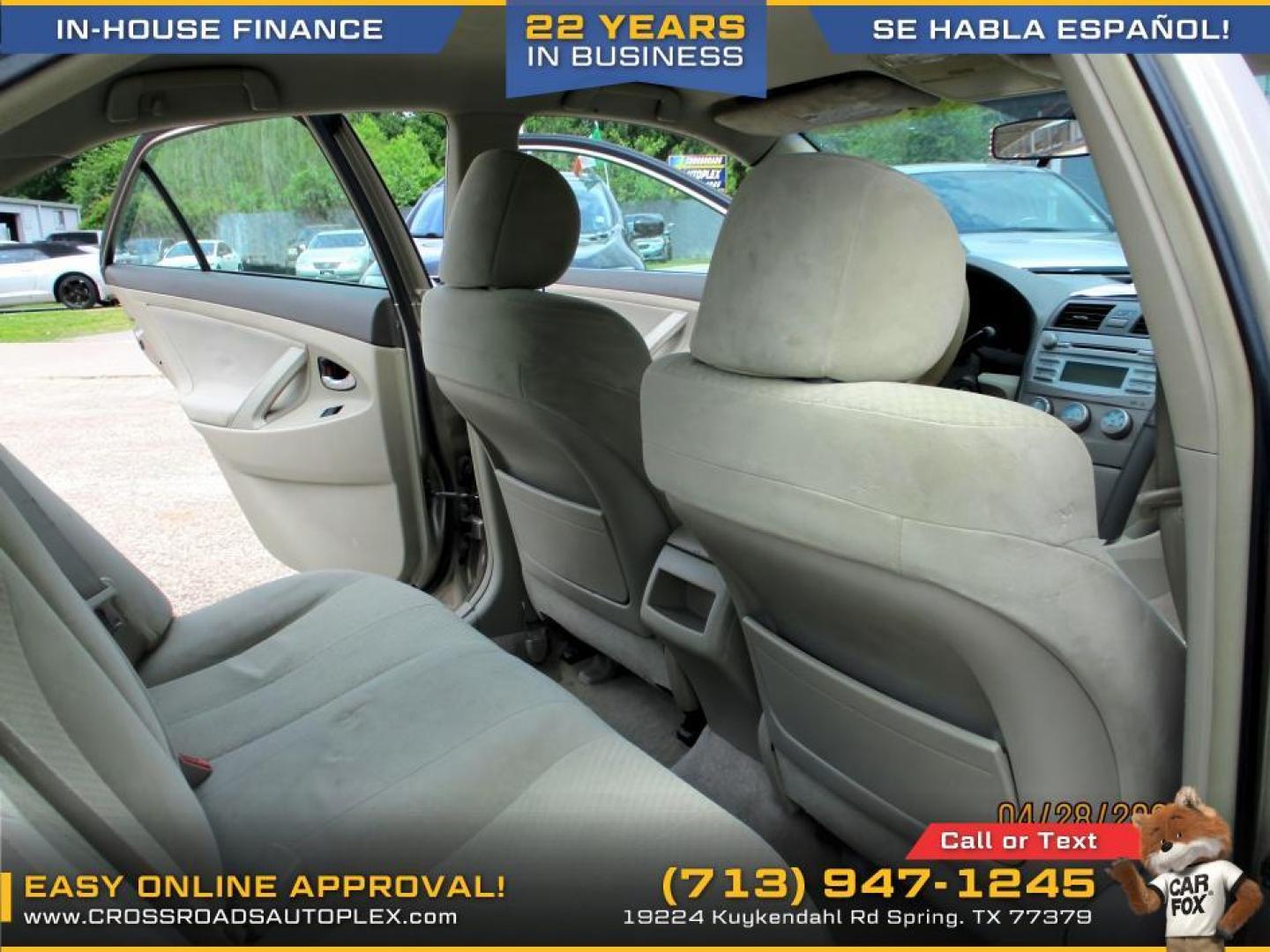 2007 GOLD /TAN TOYOTA CAMRY CE 5-Spd AT (4T1BE46K37U) with an 2.4L L4 DOHC 16V engine, 5-SPEED AUTOMATIC transmission, located at 19224 Kuykendahl Rd, Spring, TX, 77379, (713) 947-1245, 30.049259, -95.491402 - Photo#10