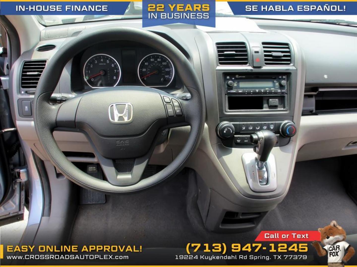2011 SILVER /BLUE HONDA CR-V LX 2WD 5-Speed AT (3CZRE3H3XBG) with an 2.4L L4 DOHC 16V engine, 5-SPEED AUTOMATIC transmission, located at 19224 Kuykendahl Rd, Spring, TX, 77379, (713) 947-1245, 30.049259, -95.491402 - Photo#8