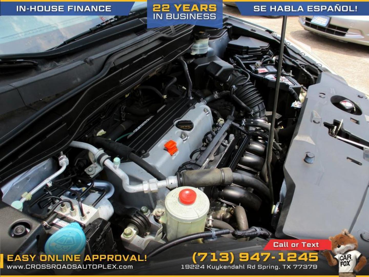 2011 SILVER /BLUE HONDA CR-V LX 2WD 5-Speed AT (3CZRE3H3XBG) with an 2.4L L4 DOHC 16V engine, 5-SPEED AUTOMATIC transmission, located at 19224 Kuykendahl Rd, Spring, TX, 77379, (713) 947-1245, 30.049259, -95.491402 - Photo#15