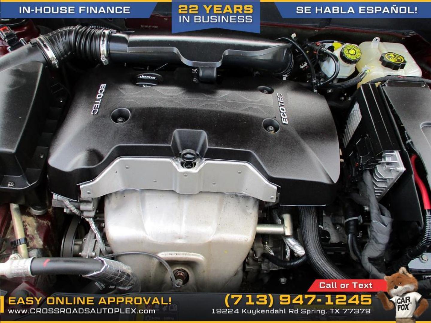 2015 MAROON /BLACK CHEVROLET MALIBU 1LT (1G11C5SL6FF) with an 2.5L L4 DOHC 16V engine, 6-SPEED AUTOMATIC transmission, located at 19224 Kuykendahl Rd, Spring, TX, 77379, (713) 947-1245, 30.049259, -95.491402 - WE IN HOUSE FINANCE, CALL US AT 713-947-1245 - Photo#12