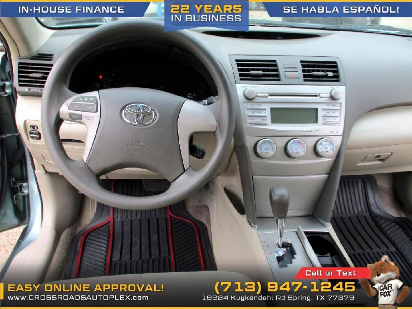2011 GREEN /TAN TOYOTA CAMRY SE 6-Spd MT (4T1BF3EK6BU) with an 2.5L L4 DOHC 16V engine, 6-SPEED MANUAL transmission, located at 19224 Kuykendahl Rd, Spring, TX, 77379, (713) 947-1245, 30.049259, -95.491402 - Come check us out today! Crossroads Autoplex is a family run dealership that has strived on the same street since 1999! We are here to offer you quality vehicles at a very reasonable price. Here at Crossroads we understand that not everyone has perfect credit and things in life can happen. We offer - Photo#12