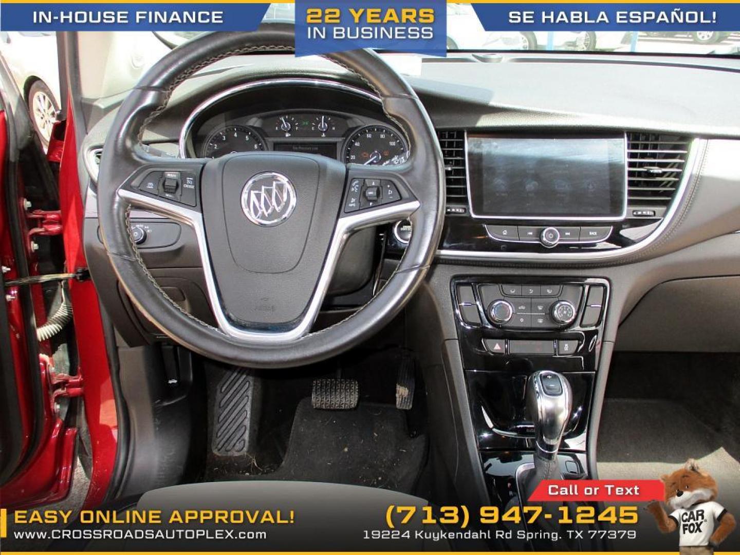 2018 RED /TAN BUICK ENCORE Preferred FWD (KL4CJASB5JB) with an 1.4L L4 DOHC 16V TURBO engine, 6-SPEED AUTOMATIC transmission, located at 19224 Kuykendahl Rd, Spring, TX, 77379, (713) 947-1245, 30.049259, -95.491402 - WE IN HOUSE FINANCE, CALL US AT 713-947-1245 - Photo#7