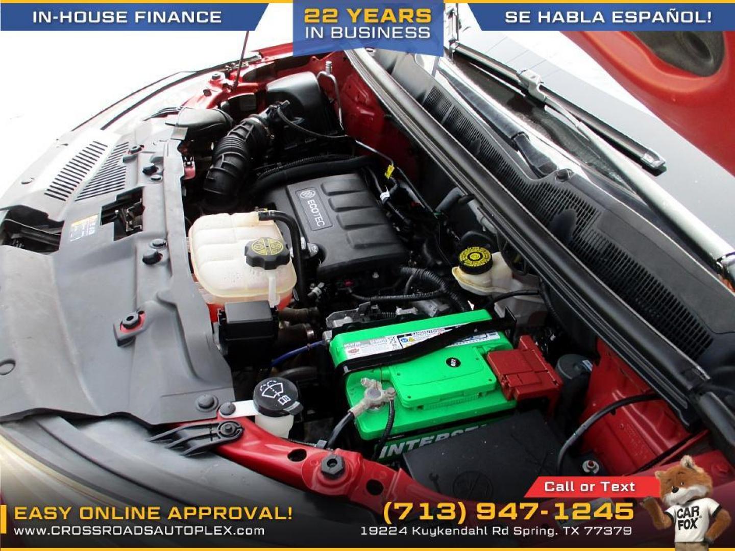 2018 RED /TAN BUICK ENCORE Preferred FWD (KL4CJASB5JB) with an 1.4L L4 DOHC 16V TURBO engine, 6-SPEED AUTOMATIC transmission, located at 19224 Kuykendahl Rd, Spring, TX, 77379, (713) 947-1245, 30.049259, -95.491402 - WE IN HOUSE FINANCE, CALL US AT 713-947-1245 - Photo#11