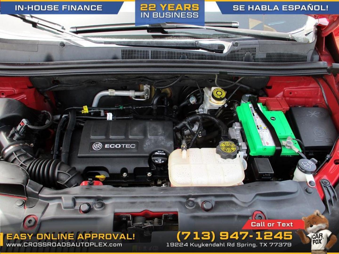 2018 RED /TAN BUICK ENCORE Preferred FWD (KL4CJASB5JB) with an 1.4L L4 DOHC 16V TURBO engine, 6-SPEED AUTOMATIC transmission, located at 19224 Kuykendahl Rd, Spring, TX, 77379, (713) 947-1245, 30.049259, -95.491402 - WE IN HOUSE FINANCE, CALL US AT 713-947-1245 - Photo#12