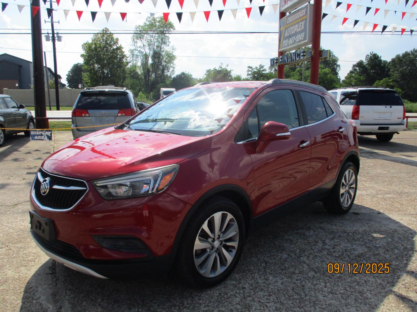 2018 RED /TAN BUICK ENCORE Preferred FWD (KL4CJASB5JB) with an 1.4L L4 DOHC 16V TURBO engine, 6-SPEED AUTOMATIC transmission, located at 19224 Kuykendahl Rd, Spring, TX, 77379, (713) 947-1245, 30.049259, -95.491402 - WE IN HOUSE FINANCE, CALL US AT 713-947-1245 - Photo#1