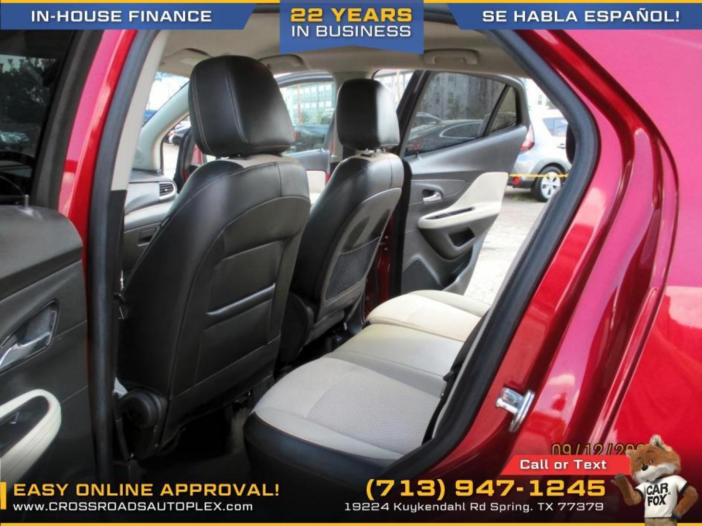 2018 RED /TAN BUICK ENCORE Preferred FWD (KL4CJASB5JB) with an 1.4L L4 DOHC 16V TURBO engine, 6-SPEED AUTOMATIC transmission, located at 19224 Kuykendahl Rd, Spring, TX, 77379, (713) 947-1245, 30.049259, -95.491402 - WE IN HOUSE FINANCE, CALL US AT 713-947-1245 - Photo#8