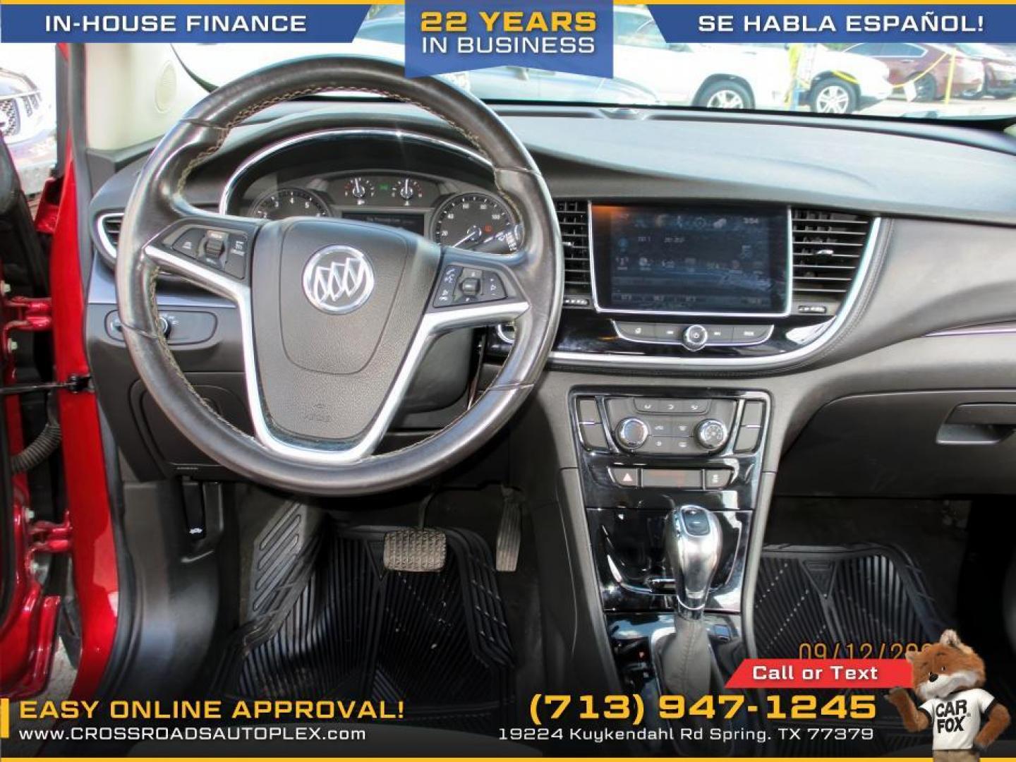 2018 RED /TAN BUICK ENCORE Preferred FWD (KL4CJASB5JB) with an 1.4L L4 DOHC 16V TURBO engine, 6-SPEED AUTOMATIC transmission, located at 19224 Kuykendahl Rd, Spring, TX, 77379, (713) 947-1245, 30.049259, -95.491402 - WE IN HOUSE FINANCE, CALL US AT 713-947-1245 - Photo#9