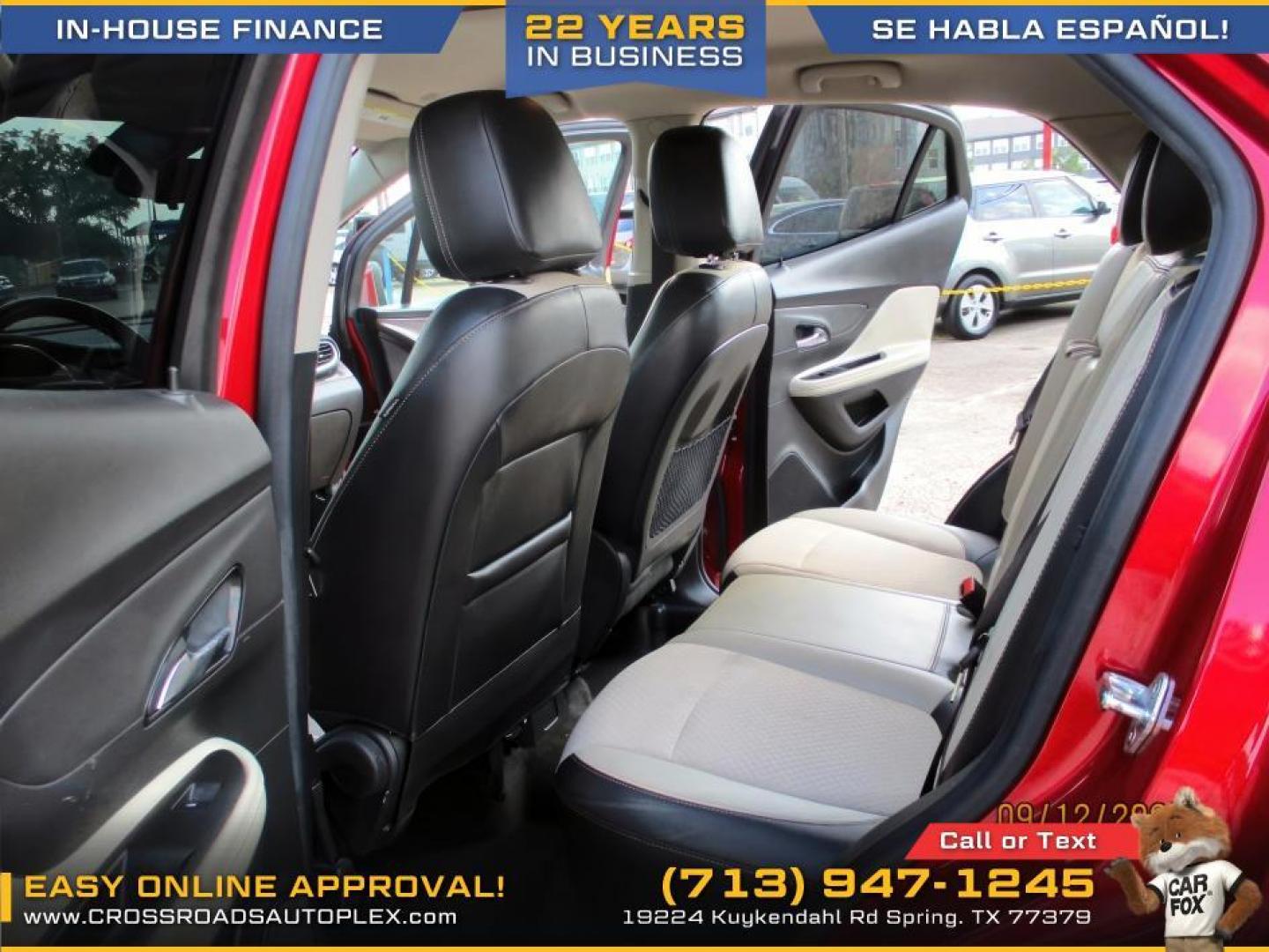 2018 RED /TAN BUICK ENCORE Preferred FWD (KL4CJASB5JB) with an 1.4L L4 DOHC 16V TURBO engine, 6-SPEED AUTOMATIC transmission, located at 19224 Kuykendahl Rd, Spring, TX, 77379, (713) 947-1245, 30.049259, -95.491402 - WE IN HOUSE FINANCE, CALL US AT 713-947-1245 - Photo#10