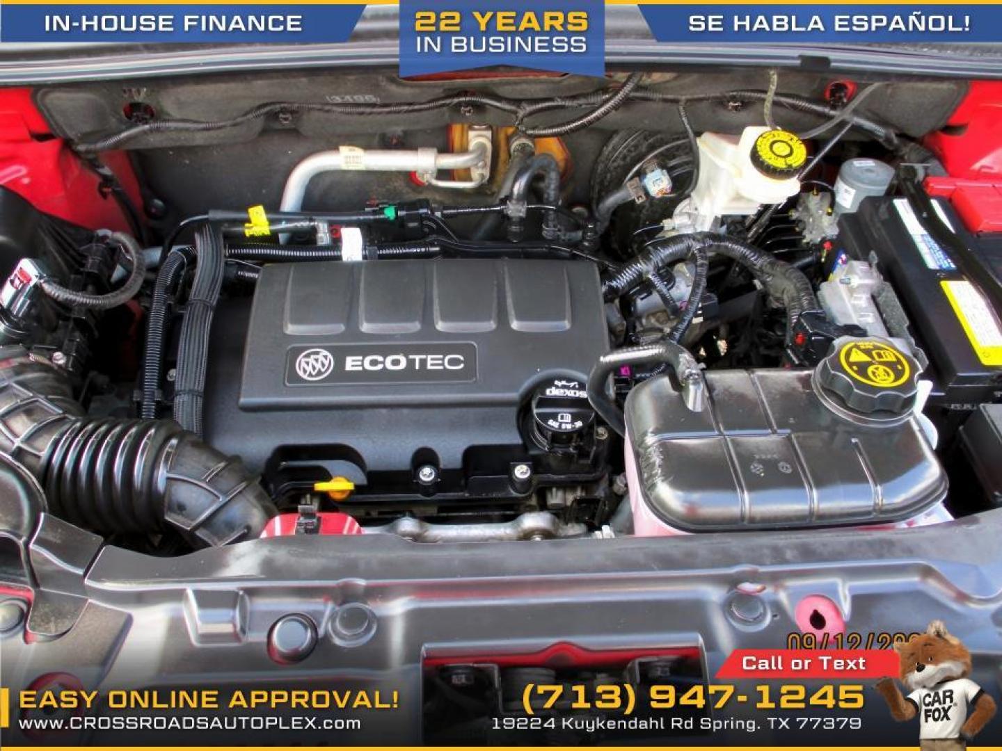 2018 RED /TAN BUICK ENCORE Preferred FWD (KL4CJASB5JB) with an 1.4L L4 DOHC 16V TURBO engine, 6-SPEED AUTOMATIC transmission, located at 19224 Kuykendahl Rd, Spring, TX, 77379, (713) 947-1245, 30.049259, -95.491402 - WE IN HOUSE FINANCE, CALL US AT 713-947-1245 - Photo#13