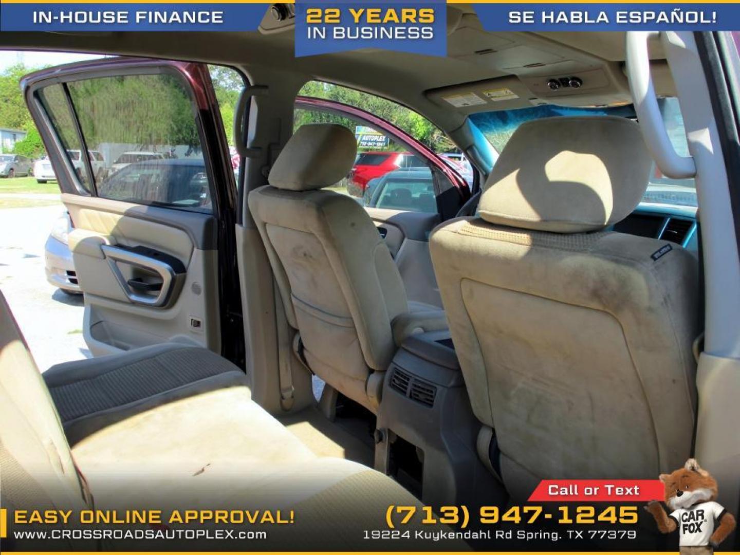 2015 RED /TAN NISSAN ARMADA SL 2WD (5N1BA0ND5FN) with an 5.6L V8 DOHC 32V FFV engine, 5-SPEED AUTOMATIC transmission, located at 19224 Kuykendahl Rd, Spring, TX, 77379, (713) 947-1245, 30.049259, -95.491402 - Photo#12