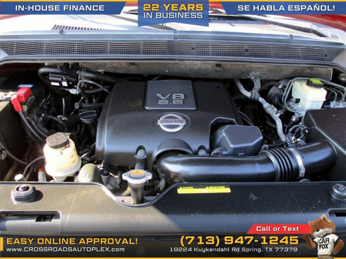 2015 RED /TAN NISSAN ARMADA SL 2WD (5N1BA0ND5FN) with an 5.6L V8 DOHC 32V FFV engine, 5-SPEED AUTOMATIC transmission, located at 19224 Kuykendahl Rd, Spring, TX, 77379, (713) 947-1245, 30.049259, -95.491402 - Photo#15