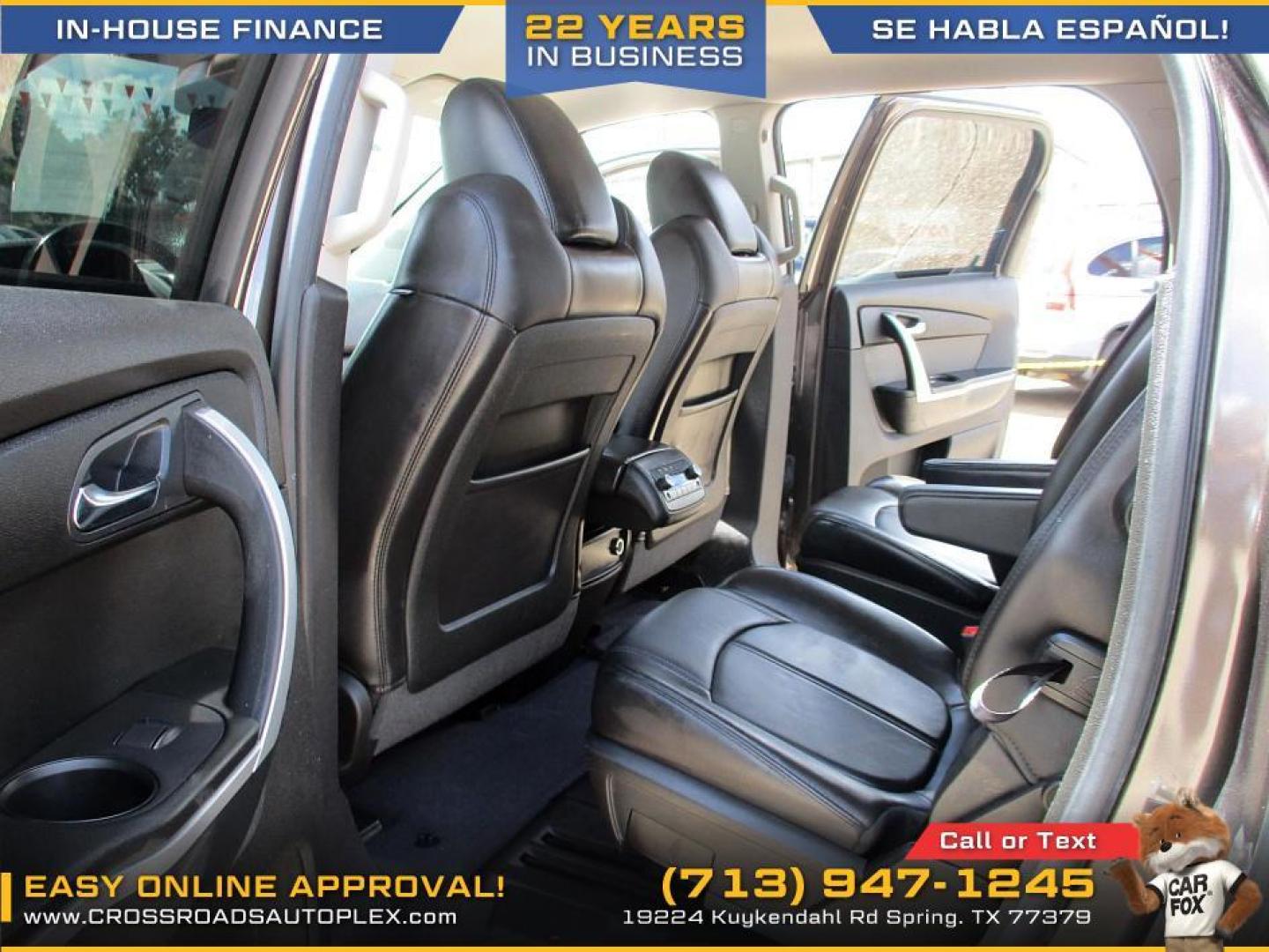 2012 BROWN /BEIGE GMC ACADIA SLT-1 FWD (1GKKRRED8CJ) with an 3.6L V6 DOHC 24V engine, 6-SPEED AUTOMATIC transmission, located at 19224 Kuykendahl Rd, Spring, TX, 77379, (713) 947-1245, 30.049259, -95.491402 - ***************************** NEW ARRIVAL 2012 GMC ACADIA ******************************** This 2012 GMC Acadia is the complete package! It brings the SUV fan and luxury together as one! Today GMC lets you have luxury without having to sacrifice your space! This mid-size SUV has great appeal and - Photo#12