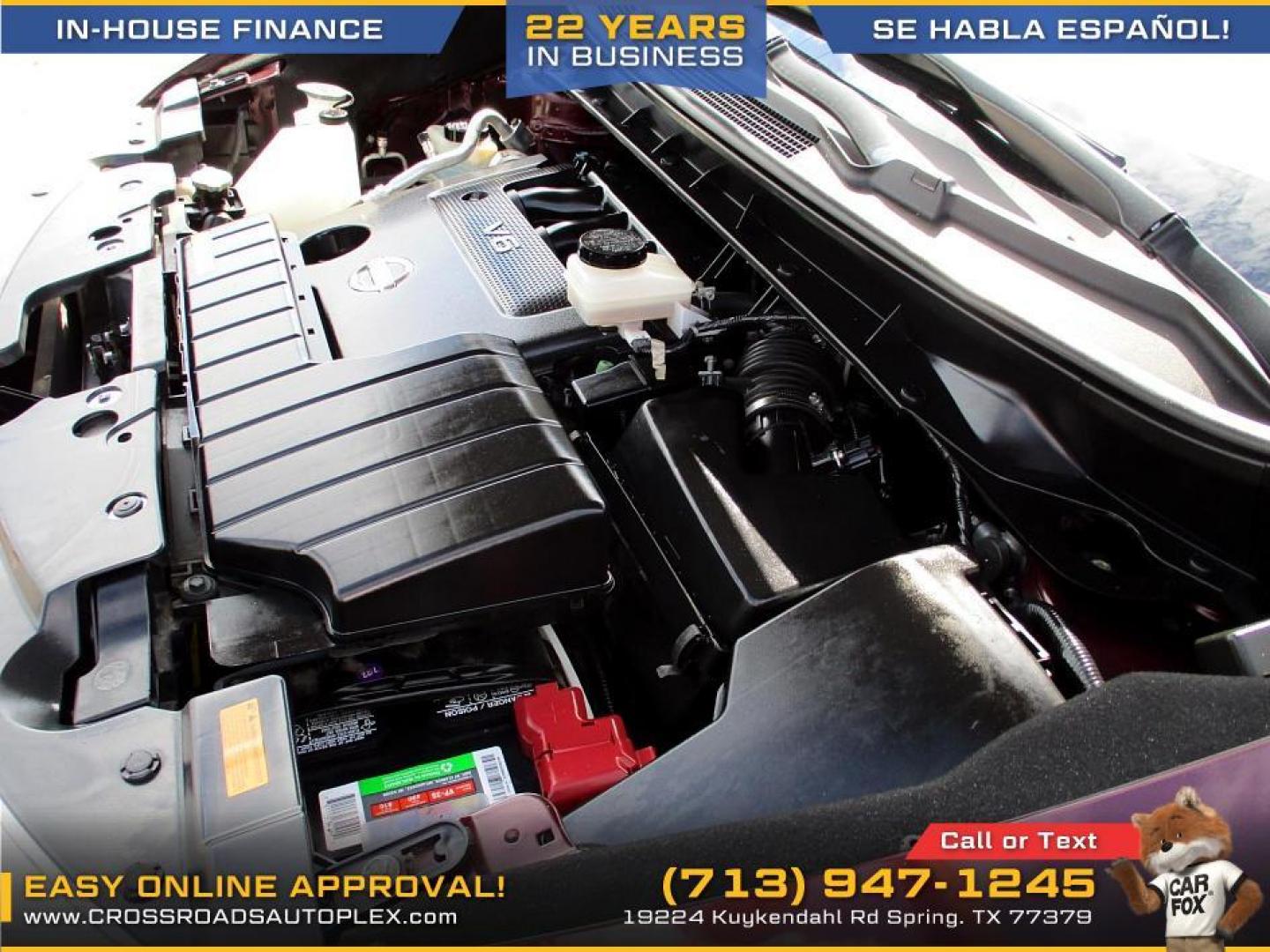 2014 MAROON /TAN NISSAN MURANO S (JN8AZ1MU1EW) with an 3.5L V6 DOHC 24V engine, CVT transmission, located at 19224 Kuykendahl Rd, Spring, TX, 77379, (713) 947-1245, 30.049259, -95.491402 - This 2014 Murano leads with innovation. It follows through with devotion to the smallest detail. An unmistakable exterior draws you in. The interior creates a very personal environment. 265 hp, an intelligent (Continuously Variable Transmission) and Intuitive ALL-Wheel Drive give refined, confident - Photo#16