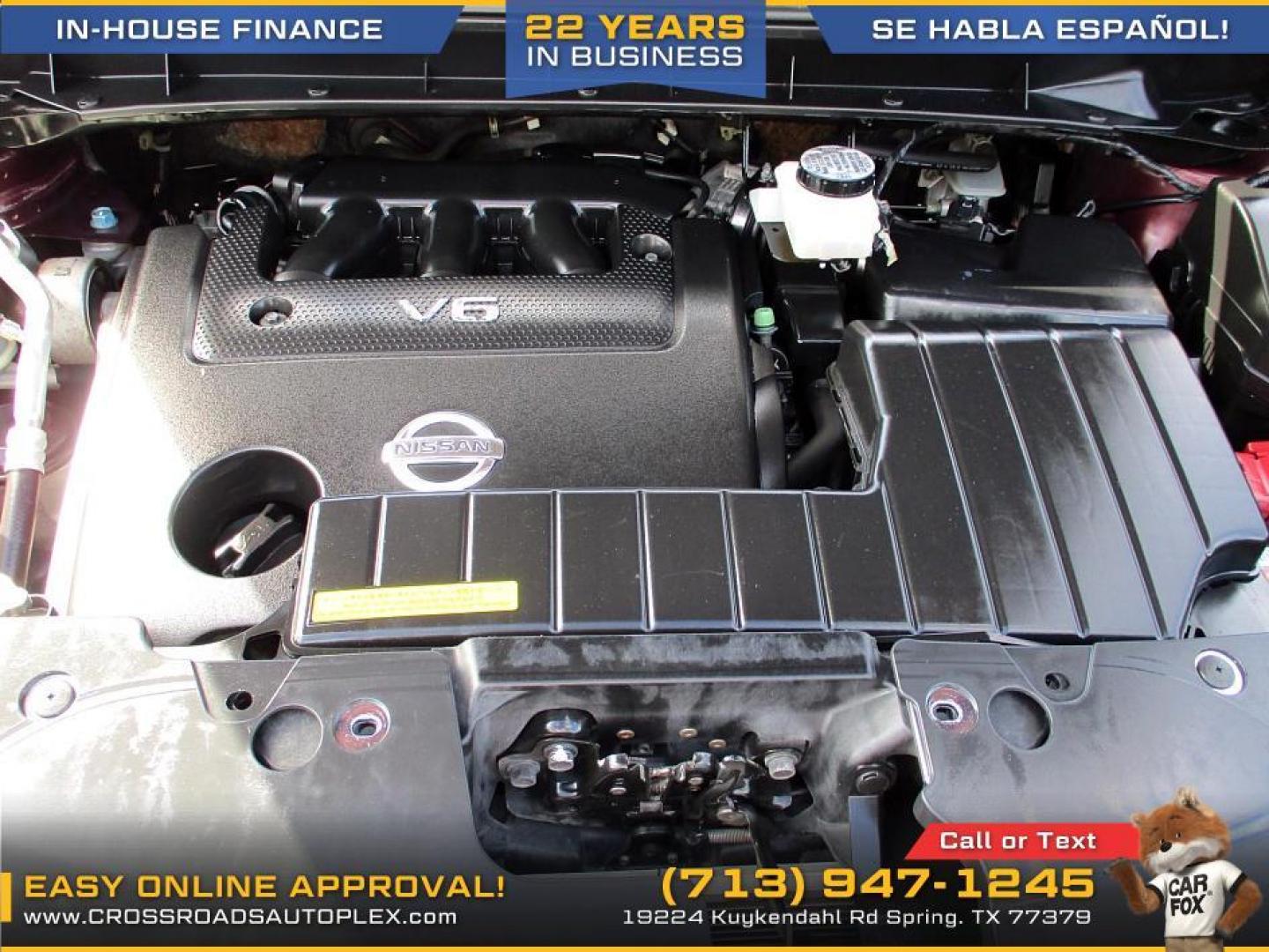 2014 MAROON /TAN NISSAN MURANO S (JN8AZ1MU1EW) with an 3.5L V6 DOHC 24V engine, CVT transmission, located at 19224 Kuykendahl Rd, Spring, TX, 77379, (713) 947-1245, 30.049259, -95.491402 - This 2014 Murano leads with innovation. It follows through with devotion to the smallest detail. An unmistakable exterior draws you in. The interior creates a very personal environment. 265 hp, an intelligent (Continuously Variable Transmission) and Intuitive ALL-Wheel Drive give refined, confident - Photo#15