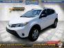 2014 WHITE /GRAY TOYOTA RAV4 LE FWD (JTMZFREV2EJ) with an 2.5L L4 DOHC 16V engine, 6-SPEED AUTOMATIC transmission, located at 19224 Kuykendahl Rd, Spring, TX, 77379, (713) 947-1245, 30.049259, -95.491402 - Photo#1