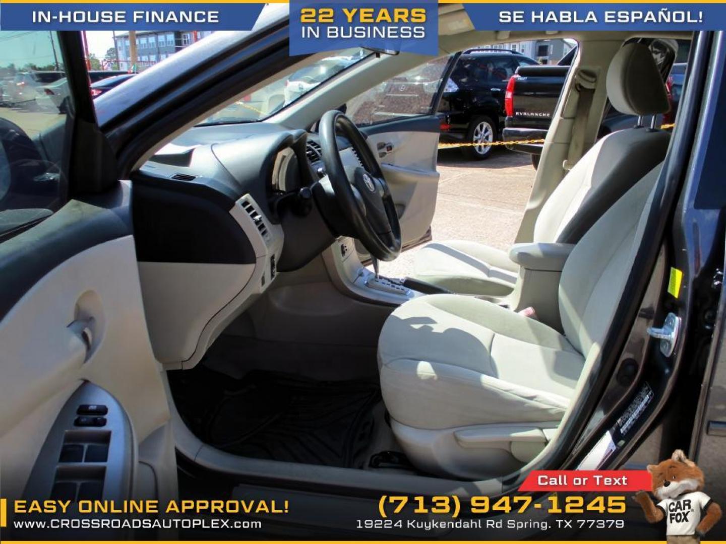 2011 SILVER /GRAY TOYOTA COROLLA S 4-Speed AT (JTDBU4EEXB9) with an 1.8L L4 DOHC 16V engine, 4-SPEED AUTOMATIC transmission, located at 19224 Kuykendahl Rd, Spring, TX, 77379, (713) 947-1245, 30.049259, -95.491402 - Photo#5