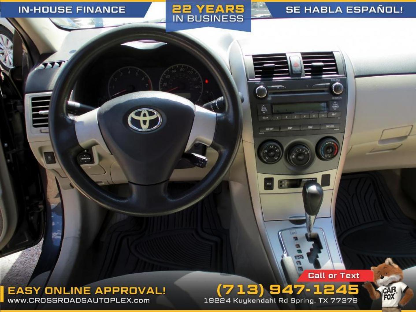 2011 SILVER /GRAY TOYOTA COROLLA S 4-Speed AT (JTDBU4EEXB9) with an 1.8L L4 DOHC 16V engine, 4-SPEED AUTOMATIC transmission, located at 19224 Kuykendahl Rd, Spring, TX, 77379, (713) 947-1245, 30.049259, -95.491402 - Photo#7
