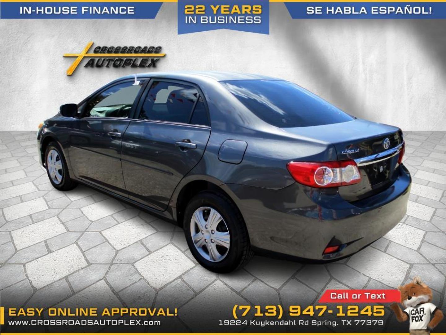 2011 SILVER /GRAY TOYOTA COROLLA S 4-Speed AT (JTDBU4EEXB9) with an 1.8L L4 DOHC 16V engine, 4-SPEED AUTOMATIC transmission, located at 19224 Kuykendahl Rd, Spring, TX, 77379, (713) 947-1245, 30.049259, -95.491402 - Photo#12