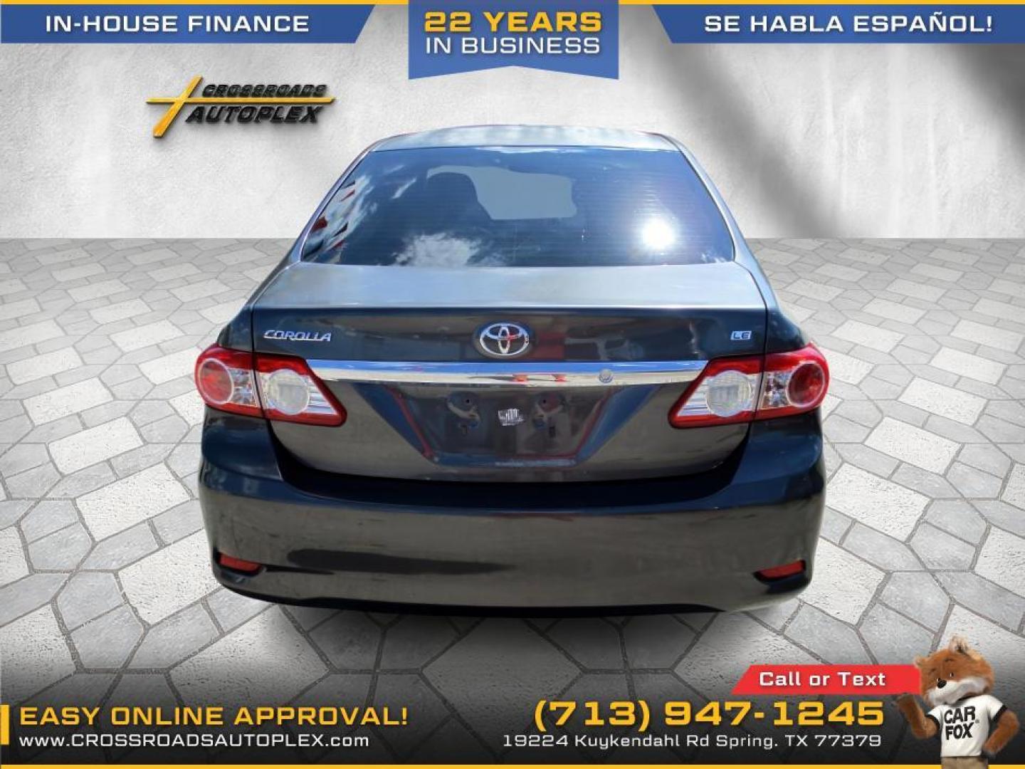 2011 SILVER /GRAY TOYOTA COROLLA S 4-Speed AT (JTDBU4EEXB9) with an 1.8L L4 DOHC 16V engine, 4-SPEED AUTOMATIC transmission, located at 19224 Kuykendahl Rd, Spring, TX, 77379, (713) 947-1245, 30.049259, -95.491402 - Photo#13
