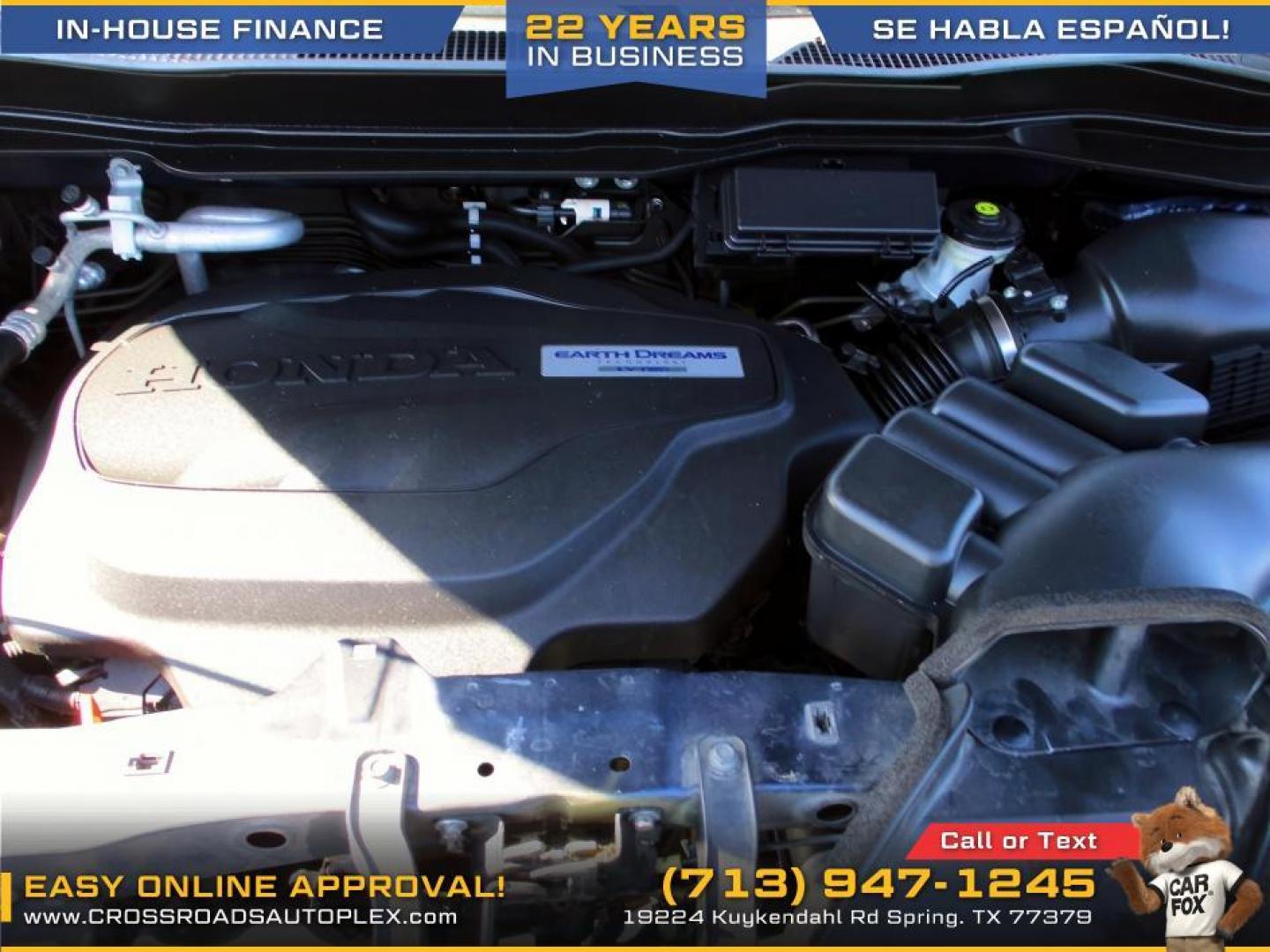 2017 BLUE /GRAY HONDA PILOT EX 2WD (5FNYF5H37HB) with an 3.5L V6 SOHC 24V engine, 6-SPEED AUTOMATIC transmission, located at 19224 Kuykendahl Rd, Spring, TX, 77379, (713) 947-1245, 30.049259, -95.491402 - Photo#14