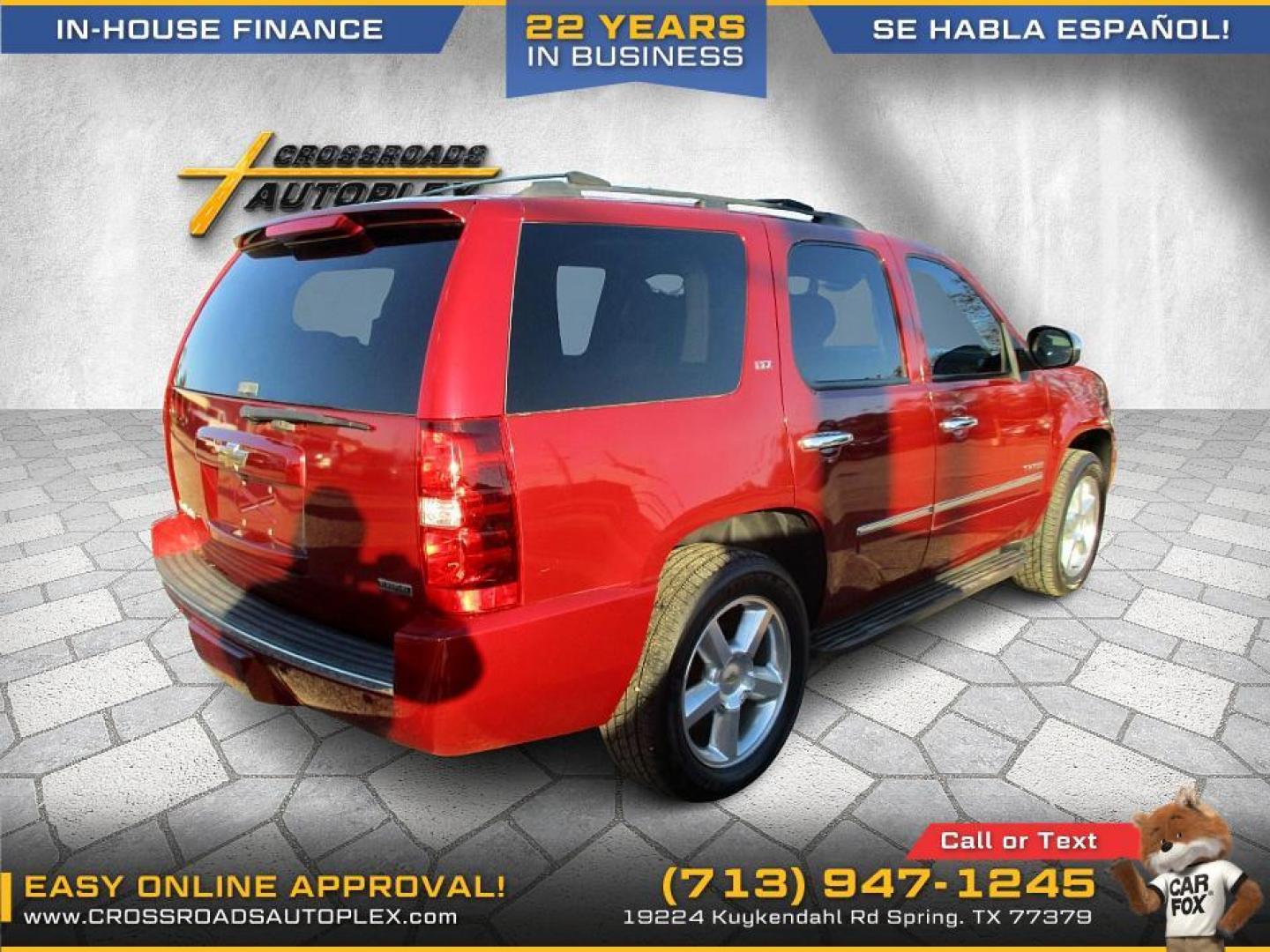 2010 RED /GRAY CHEVROLET TAHOE LTZ 2WD (1GNUCCE01AR) with an 5.3L V8 OHV 16V FFV engine, 6-SPEED AUTOMATIC transmission, located at 19224 Kuykendahl Rd, Spring, TX, 77379, (713) 947-1245, 30.049259, -95.491402 - Photo#4
