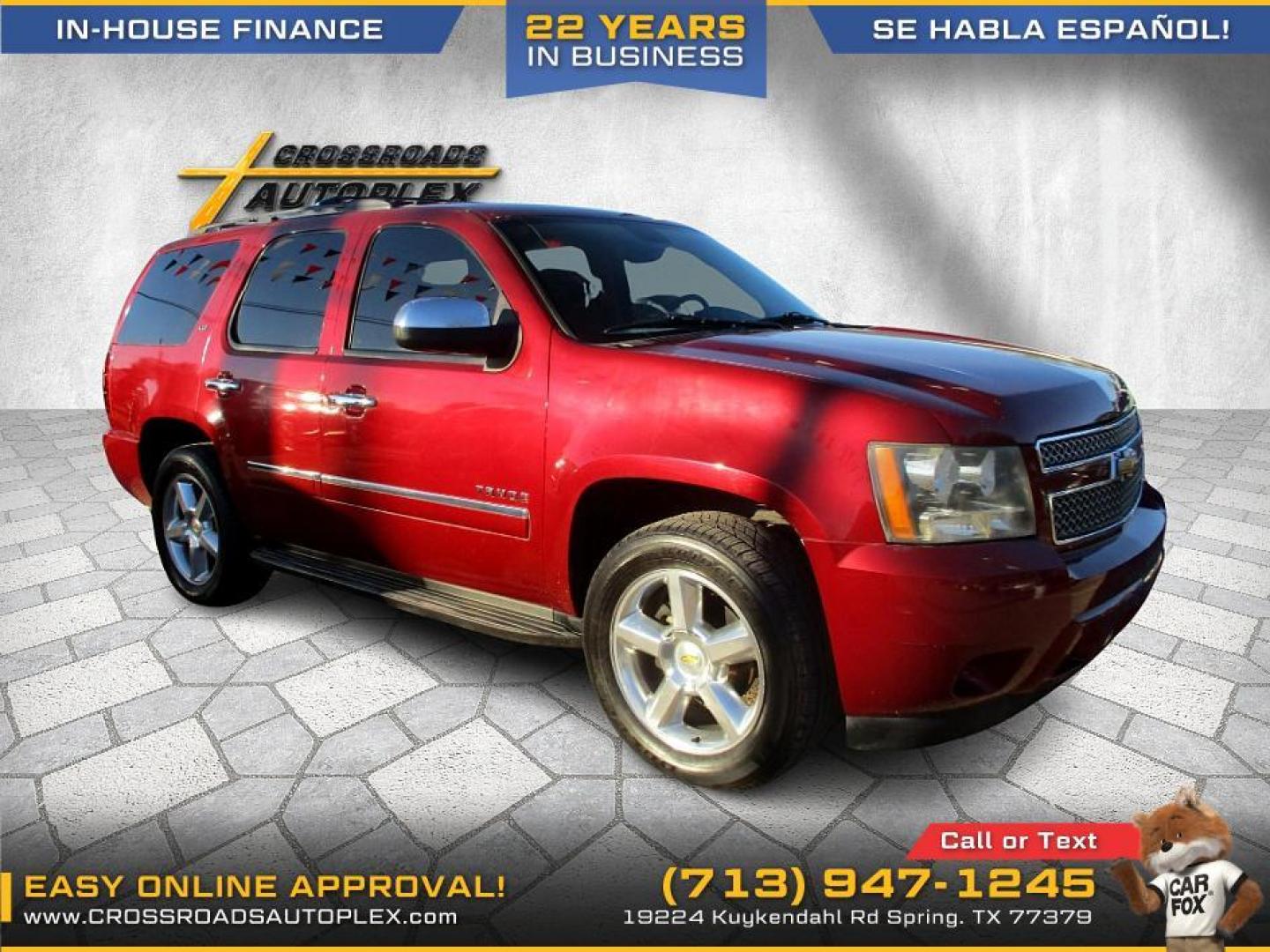 2010 RED /GRAY CHEVROLET TAHOE LTZ 2WD (1GNUCCE01AR) with an 5.3L V8 OHV 16V FFV engine, 6-SPEED AUTOMATIC transmission, located at 19224 Kuykendahl Rd, Spring, TX, 77379, (713) 947-1245, 30.049259, -95.491402 - Photo#5