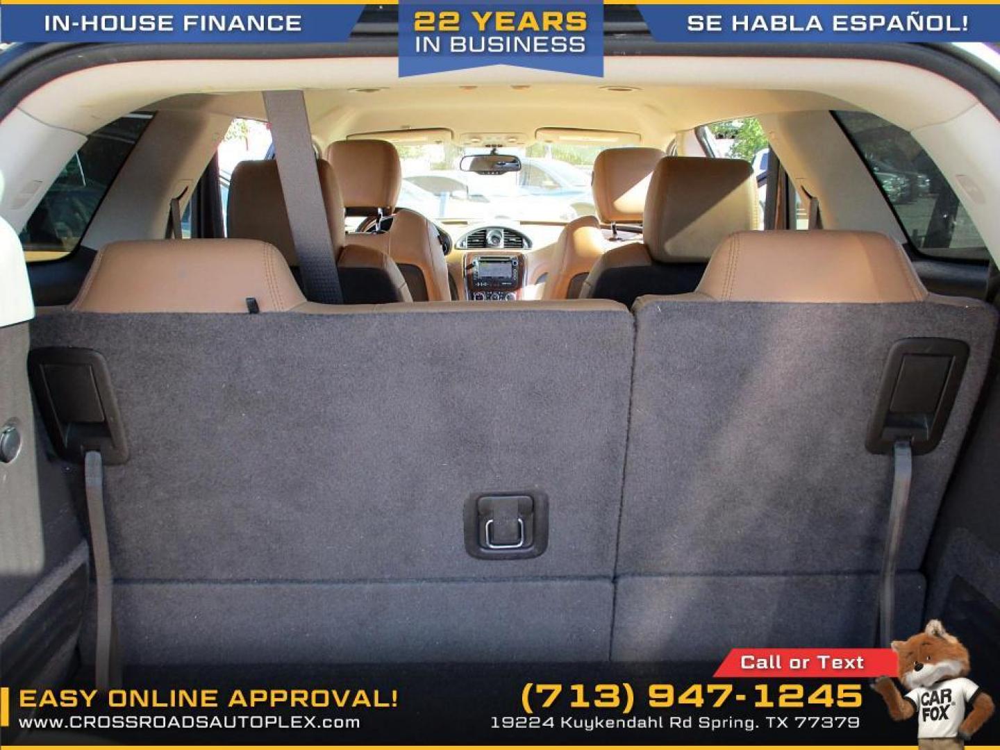2016 BROWN /BROWN BUICK ENCLAVE Leather FWD (5GAKRBKDXGJ) with an 3.6L V6 DOHC 24V engine, 6-SPEED AUTOMATIC OVERDRIVE transmission, located at 19224 Kuykendahl Rd, Spring, TX, 77379, (713) 947-1245, 30.049259, -95.491402 - Photo#10