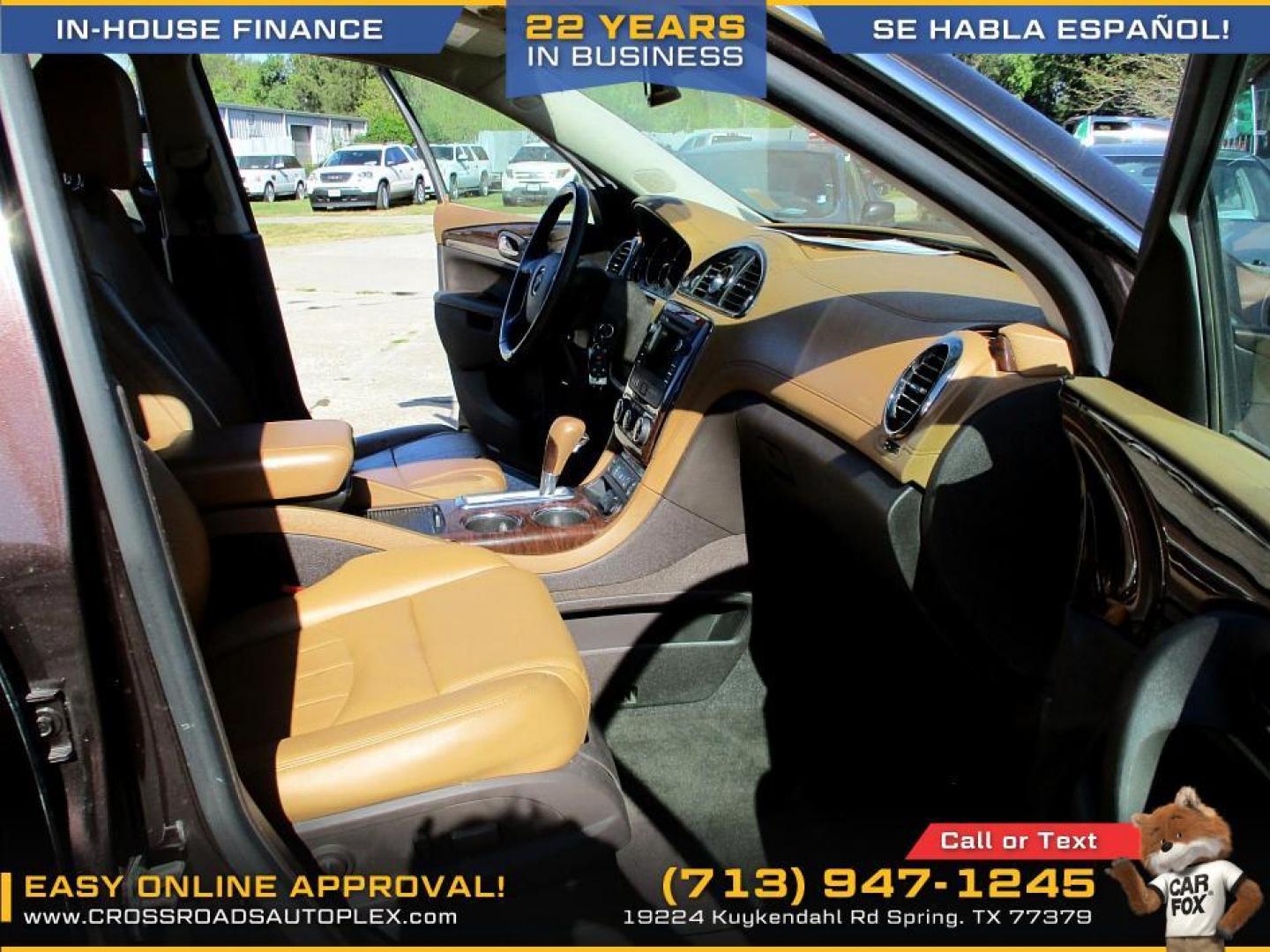 2016 BROWN /BROWN BUICK ENCLAVE Leather FWD (5GAKRBKDXGJ) with an 3.6L V6 DOHC 24V engine, 6-SPEED AUTOMATIC OVERDRIVE transmission, located at 19224 Kuykendahl Rd, Spring, TX, 77379, (713) 947-1245, 30.049259, -95.491402 - Photo#12