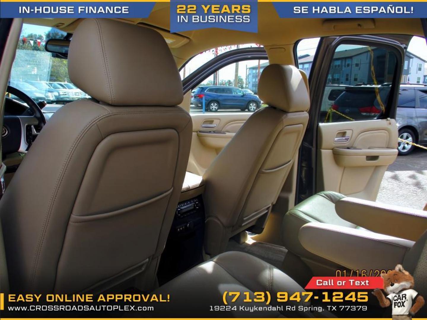 2012 BROWN /BROWN CADILLAC ESCALADE 2WD Luxury (1GYS3BEF9CR) with an 6.2L V8 OHV 16V FFV engine, 6-SPEED AUTOMATIC transmission, located at 19224 Kuykendahl Rd, Spring, TX, 77379, (713) 947-1245, 30.049259, -95.491402 - CALL US FOR FINANCING OPTIONS AT 713-947-1245 - Photo#9