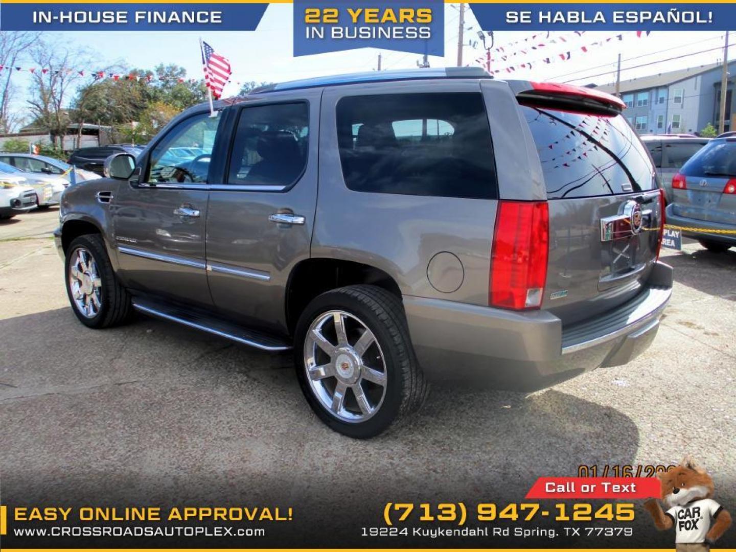 2012 BROWN /BROWN CADILLAC ESCALADE 2WD Luxury (1GYS3BEF9CR) with an 6.2L V8 OHV 16V FFV engine, 6-SPEED AUTOMATIC transmission, located at 19224 Kuykendahl Rd, Spring, TX, 77379, (713) 947-1245, 30.049259, -95.491402 - CALL US FOR FINANCING OPTIONS AT 713-947-1245 - Photo#2