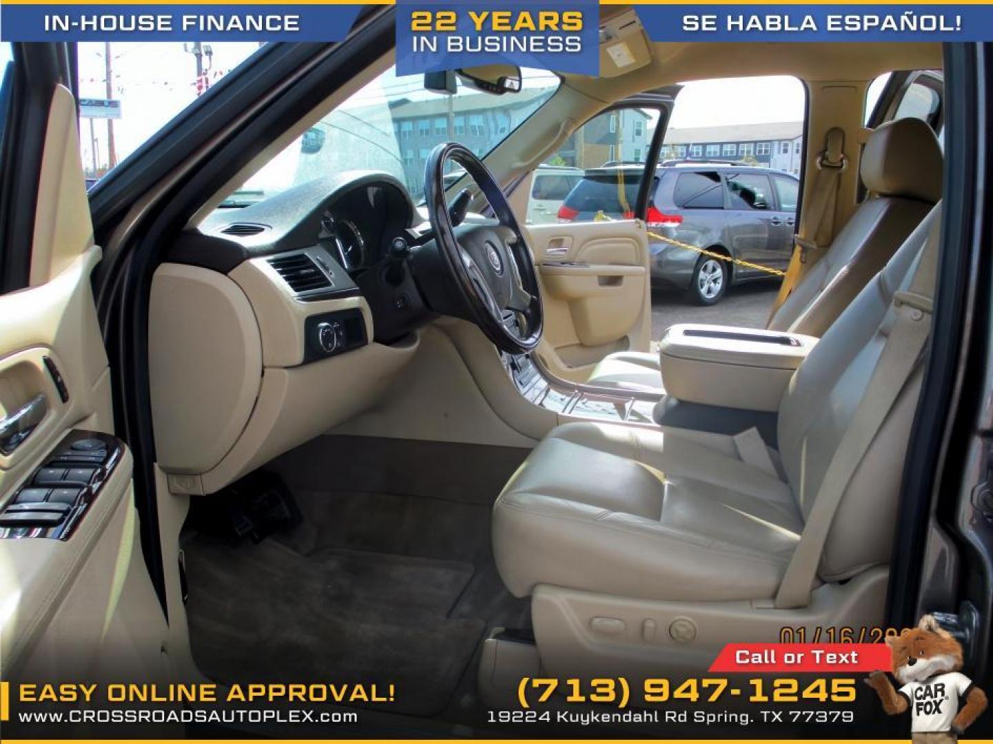 2012 BROWN /BROWN CADILLAC ESCALADE 2WD Luxury (1GYS3BEF9CR) with an 6.2L V8 OHV 16V FFV engine, 6-SPEED AUTOMATIC transmission, located at 19224 Kuykendahl Rd, Spring, TX, 77379, (713) 947-1245, 30.049259, -95.491402 - CALL US FOR FINANCING OPTIONS AT 713-947-1245 - Photo#7