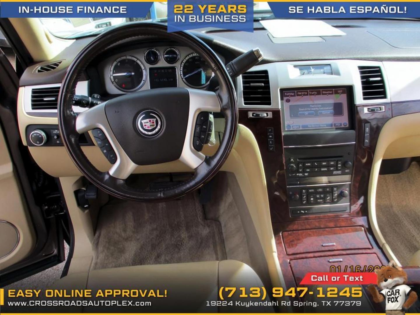 2012 BROWN /BROWN CADILLAC ESCALADE 2WD Luxury (1GYS3BEF9CR) with an 6.2L V8 OHV 16V FFV engine, 6-SPEED AUTOMATIC transmission, located at 19224 Kuykendahl Rd, Spring, TX, 77379, (713) 947-1245, 30.049259, -95.491402 - CALL US FOR FINANCING OPTIONS AT 713-947-1245 - Photo#8