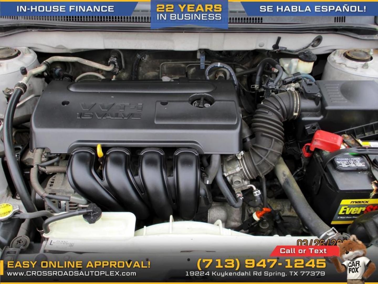 2007 SILVER /GRAY TOYOTA COROLLA CE (1NXBR32E17Z) with an 1.8L L4 DOHC 16V engine, 4-SPEED AUTOMATIC OR 5-SPEED MANUAL transmission, located at 19224 Kuykendahl Rd, Spring, TX, 77379, (713) 947-1245, 30.049259, -95.491402 - Photo#12