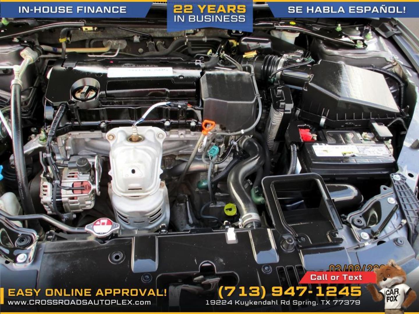 2014 SILVER /GRAY HONDA ACCORD EX-L Sedan CVT (1HGCR2F83EA) with an 2.4L L4 DOHC 16V engine, CVT transmission, located at 19224 Kuykendahl Rd, Spring, TX, 77379, (713) 947-1245, 30.049259, -95.491402 - Photo#13