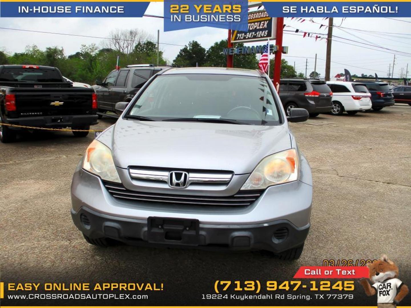 2007 SILVER /GRAY HONDA CR-V EX 4WD AT (JHLRE485X7C) with an 2.4L L4 DOHC 16V engine, 5-SPEED AUTOMATIC transmission, located at 19224 Kuykendahl Rd, Spring, TX, 77379, (713) 947-1245, 30.049259, -95.491402 - Photo#1