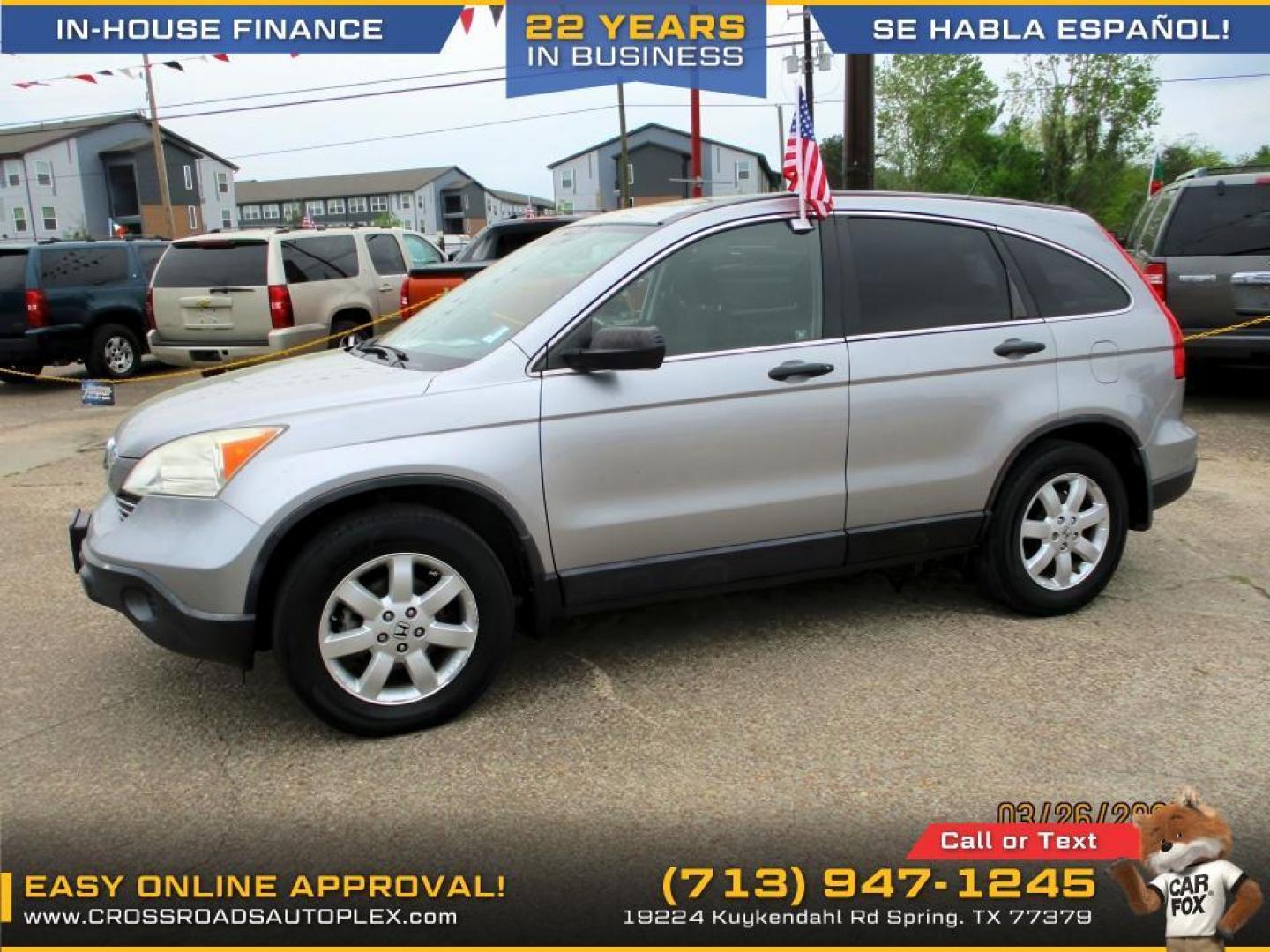2007 SILVER /GRAY HONDA CR-V EX 4WD AT (JHLRE485X7C) with an 2.4L L4 DOHC 16V engine, 5-SPEED AUTOMATIC transmission, located at 19224 Kuykendahl Rd, Spring, TX, 77379, (713) 947-1245, 30.049259, -95.491402 - Photo#2