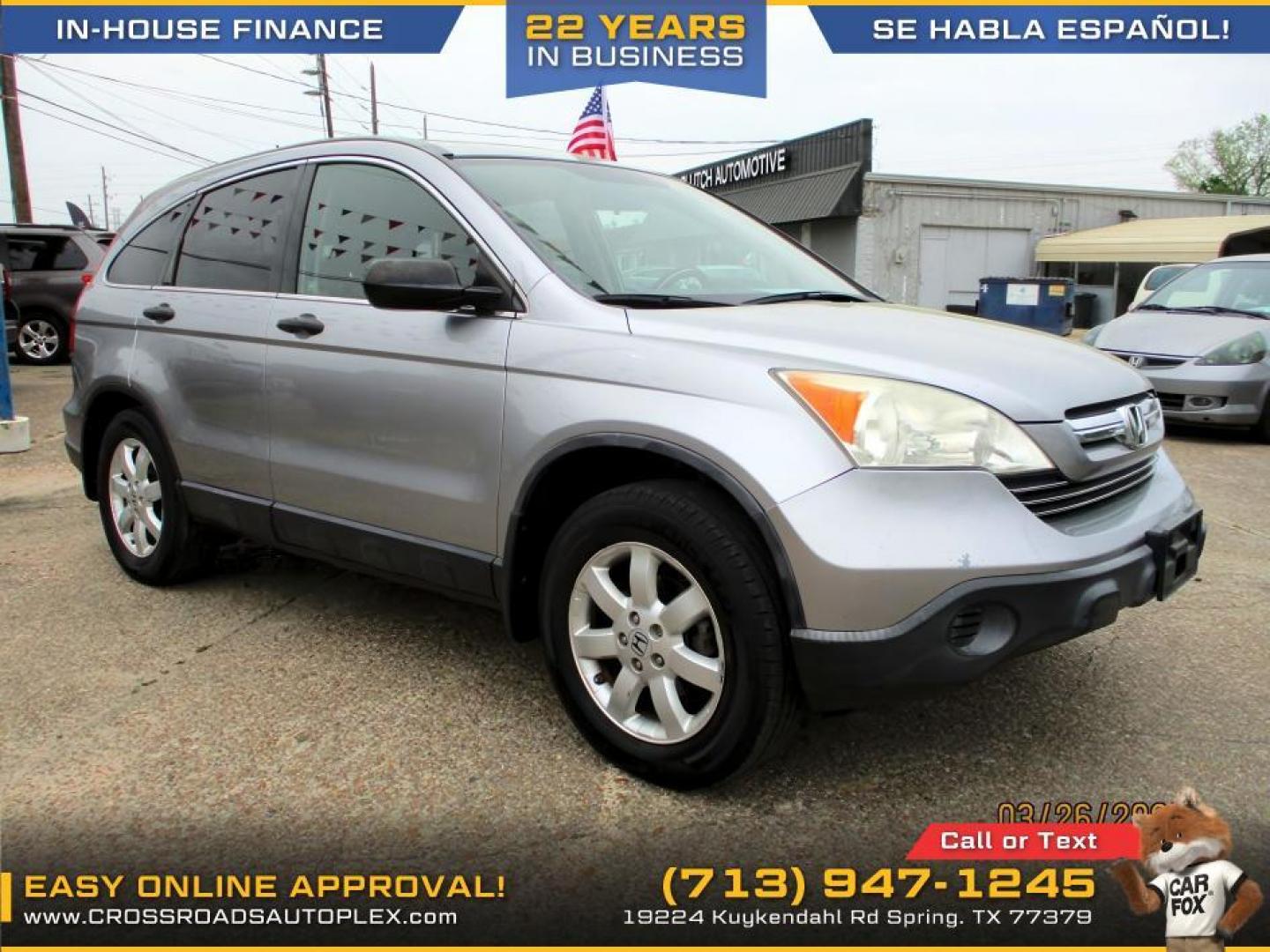 2007 SILVER /GRAY HONDA CR-V EX 4WD AT (JHLRE485X7C) with an 2.4L L4 DOHC 16V engine, 5-SPEED AUTOMATIC transmission, located at 19224 Kuykendahl Rd, Spring, TX, 77379, (713) 947-1245, 30.049259, -95.491402 - Photo#5
