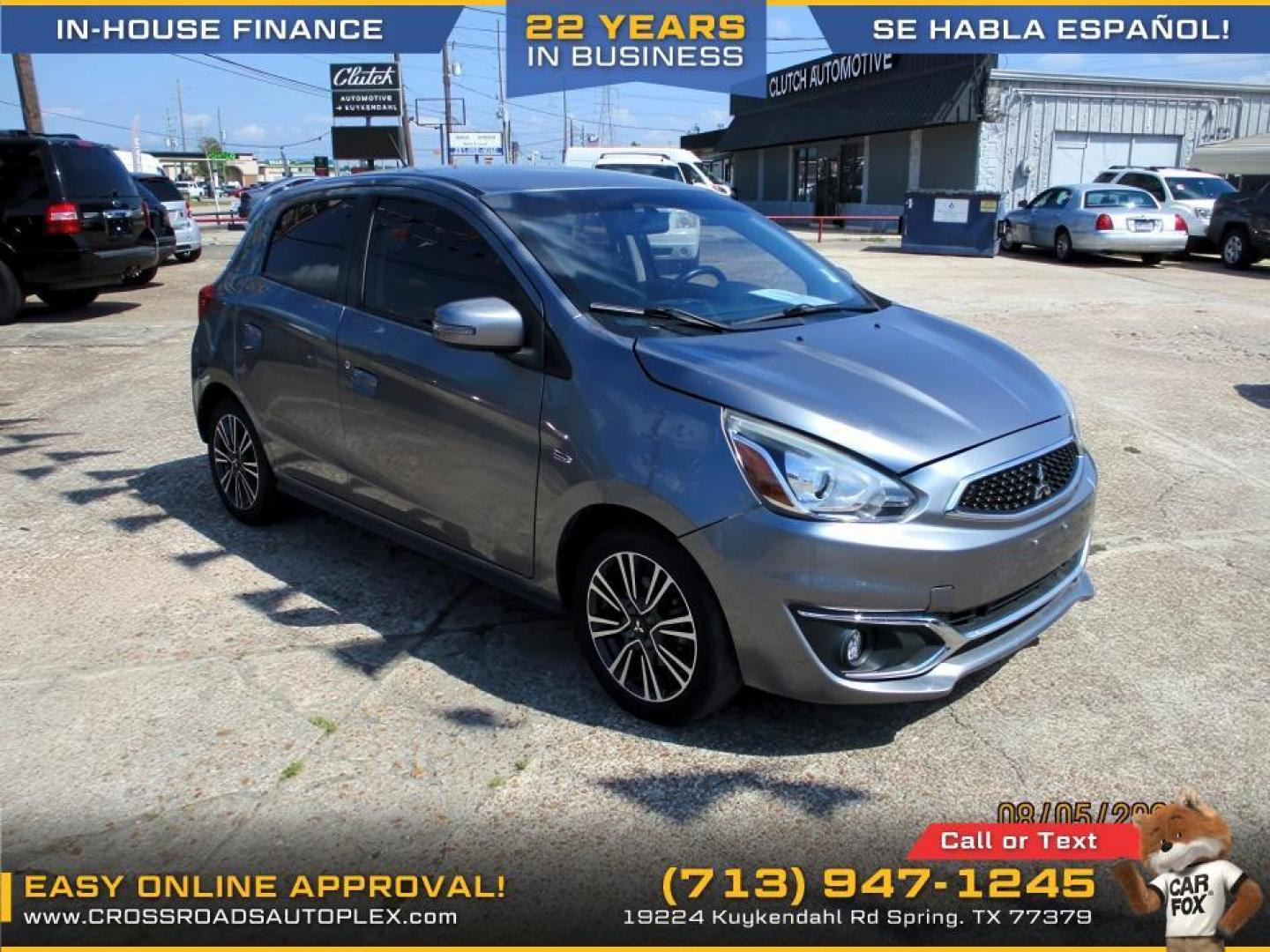2018 SILVER /GRAY MITSUBISHI MIRAGE GT (ML32A5HJ8JH) with an 1.2L L3 DOHC engine, CVT transmission, located at 19224 Kuykendahl Rd, Spring, TX, 77379, (713) 947-1245, 30.049259, -95.491402 - Photo#4